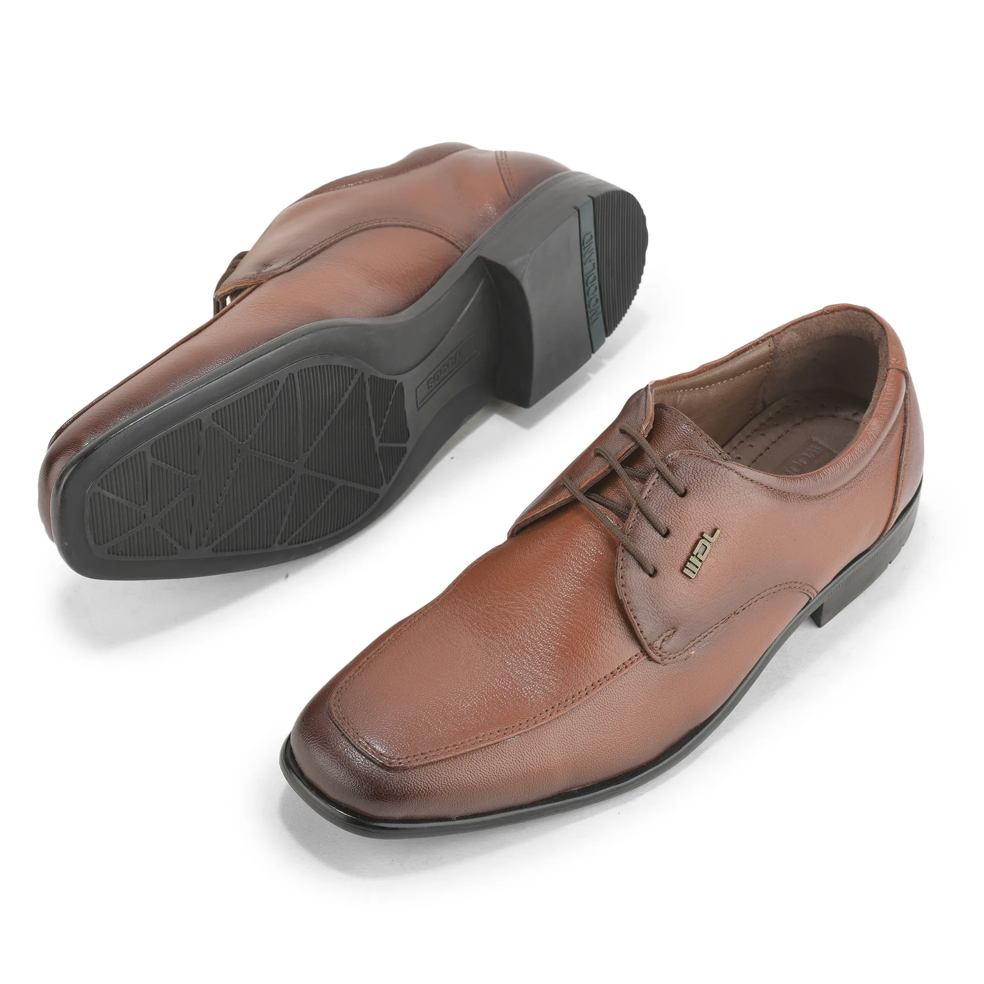Formal Tan Oxford Shoes for Men - Thumbnail 6