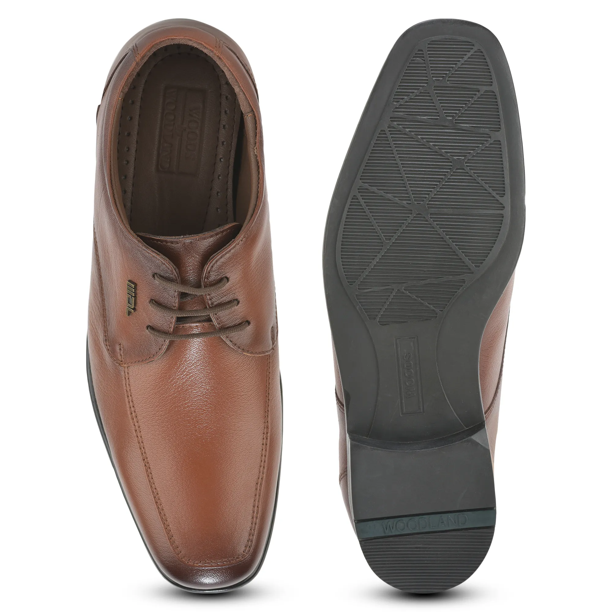 Formal Tan Oxford Shoes for Men - Thumbnail 9