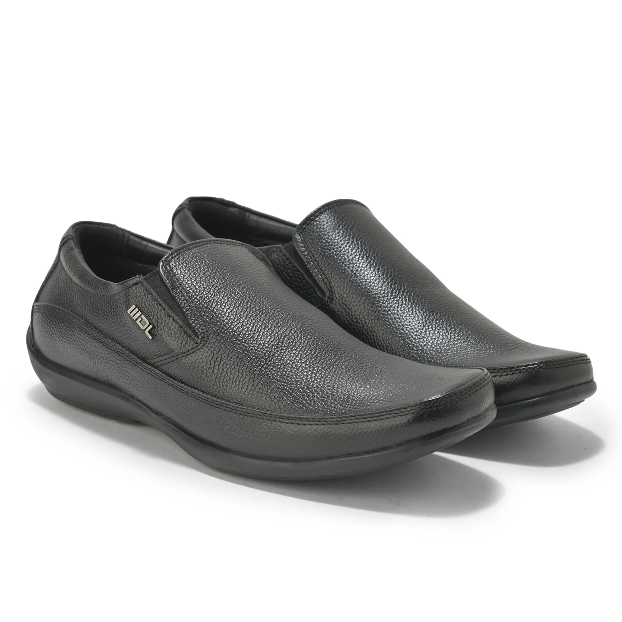 Woodland Men’S Black Leather Boardroom Slip-Ons - Thumbnail 8