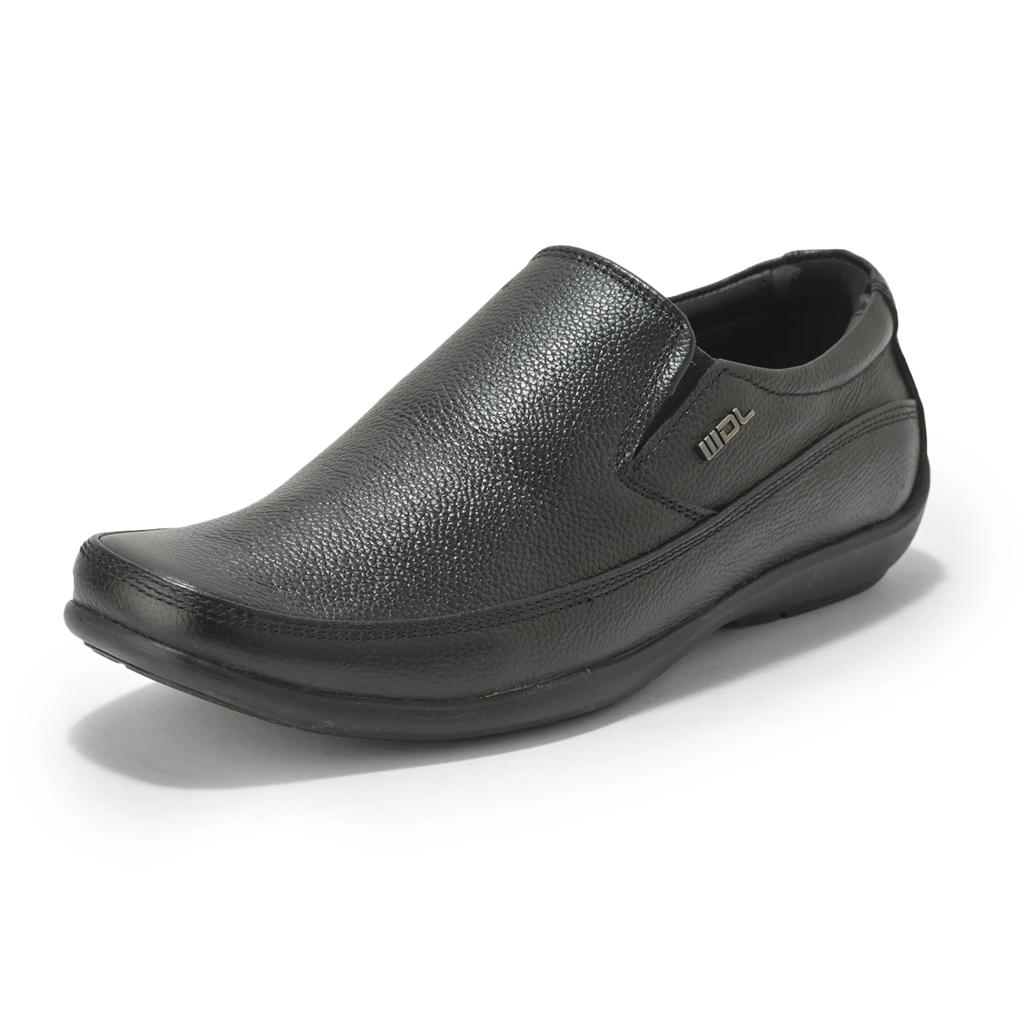 Woodland Men’S Black Leather Boardroom Slip-Ons - Thumbnail 11