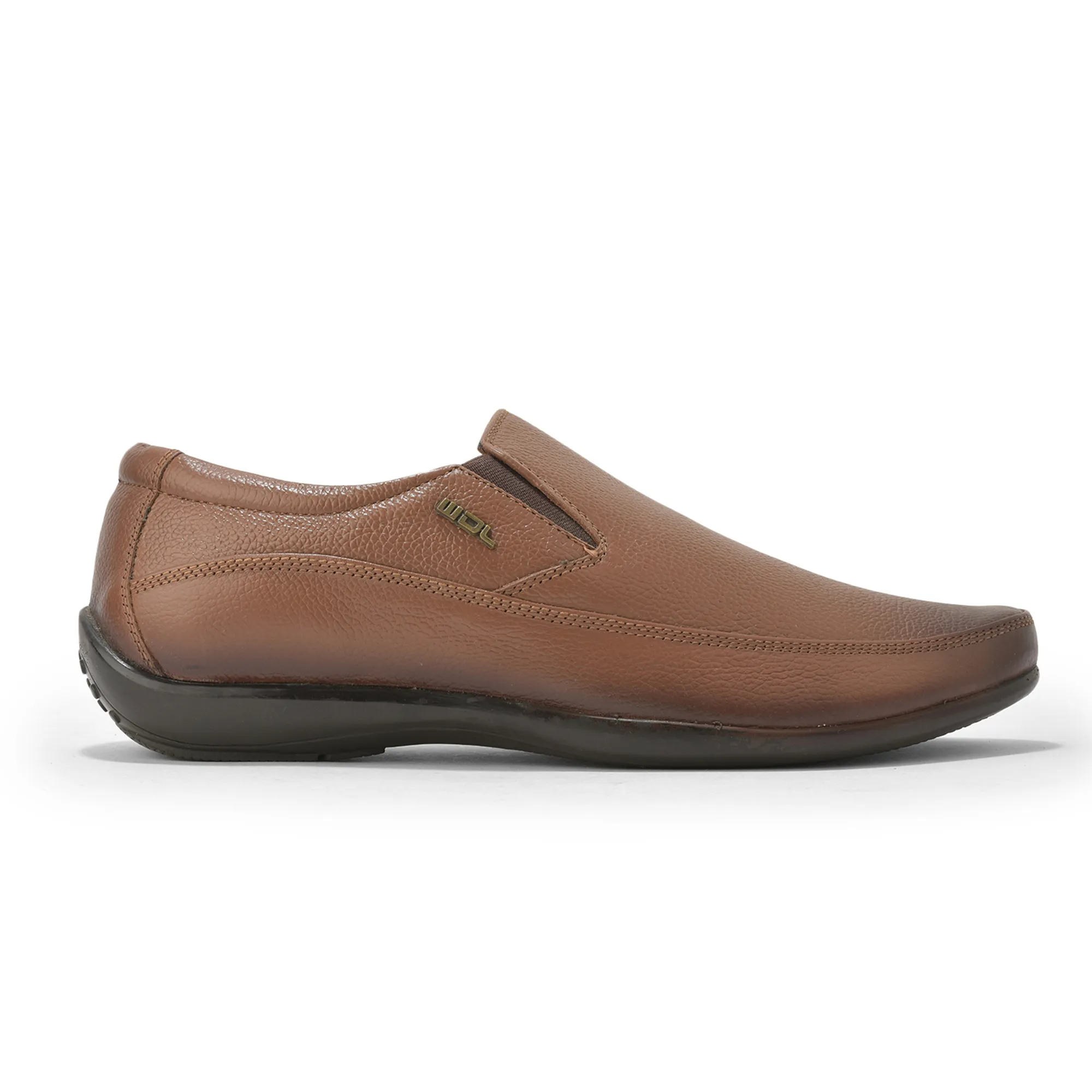Woodland Men’S Tan Leather Boardroom Slip-Ons - Thumbnail 2