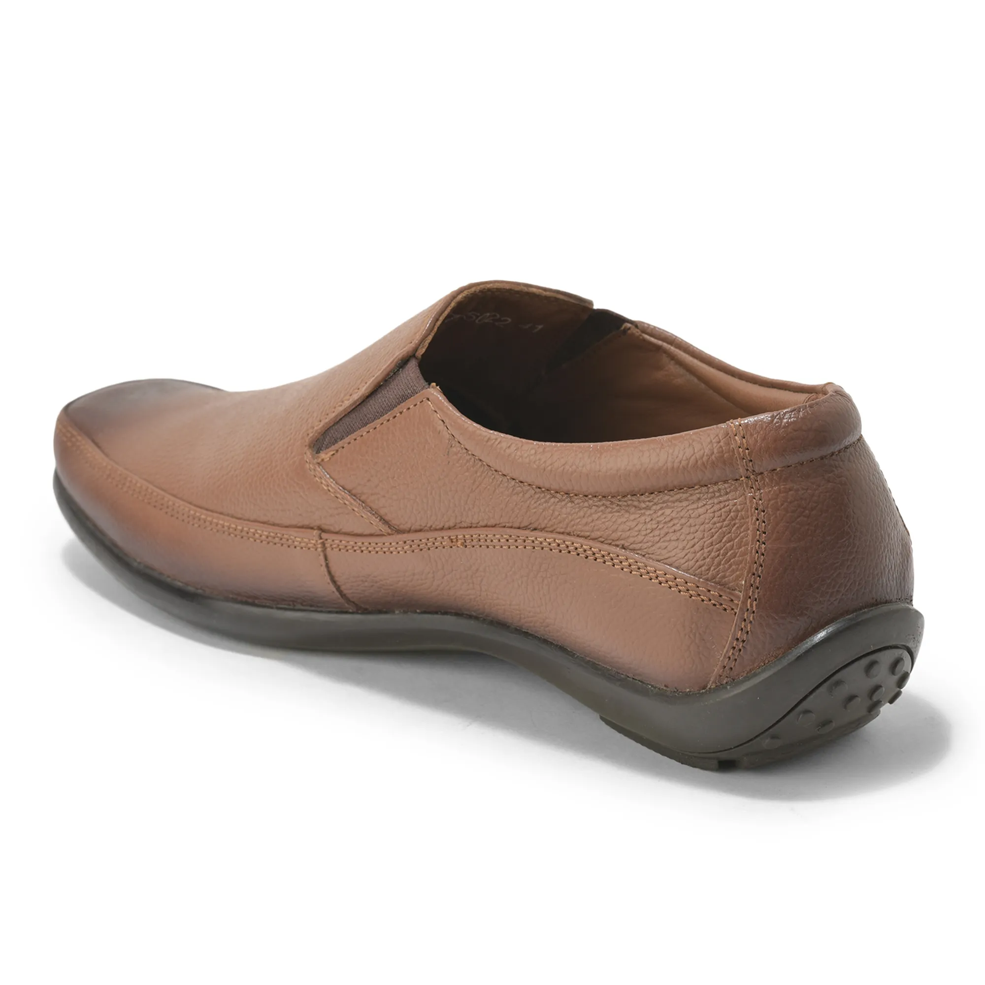 Woodland Men’S Tan Leather Boardroom Slip-Ons - Thumbnail 7
