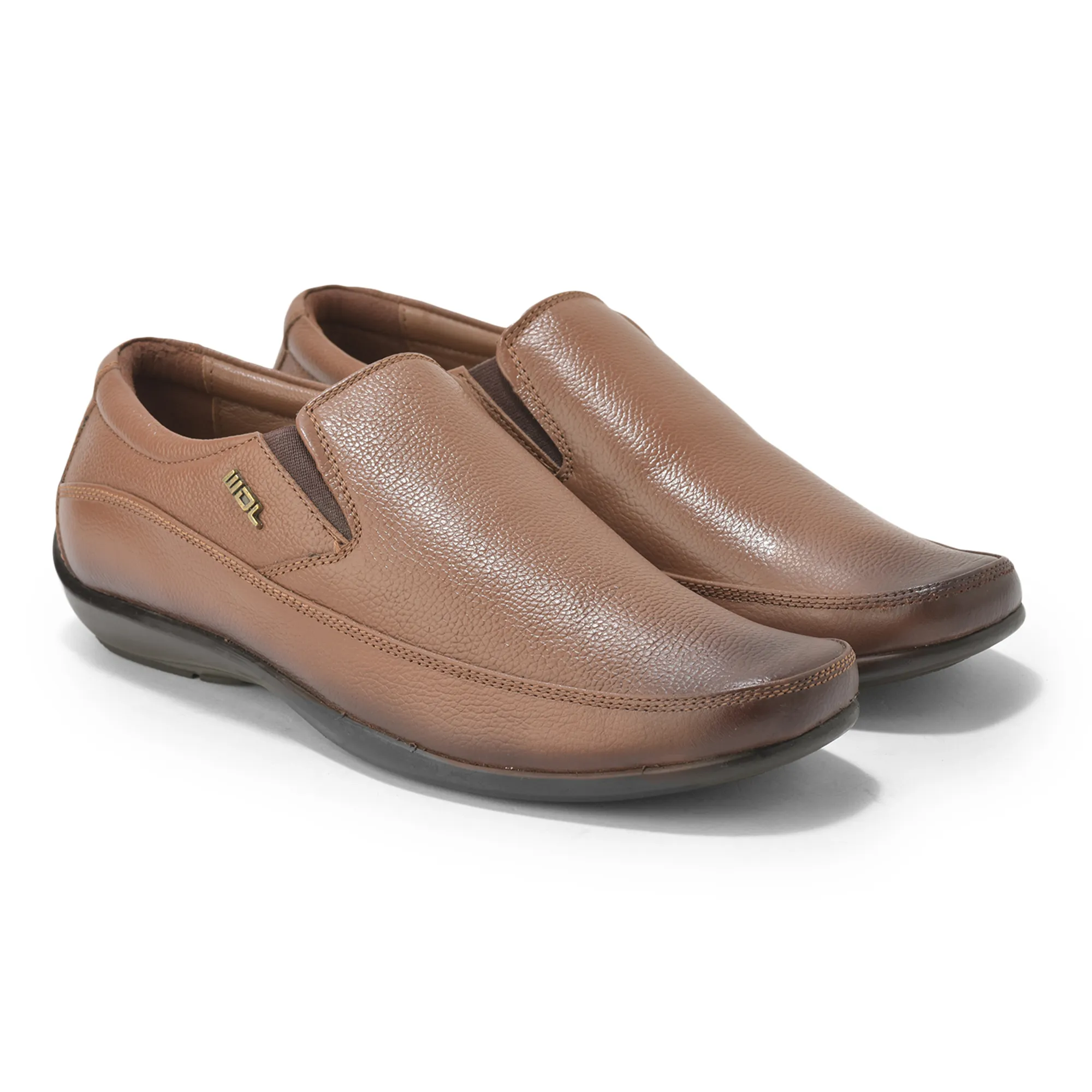 Woodland Men’S Tan Leather Boardroom Slip-Ons - Thumbnail 8