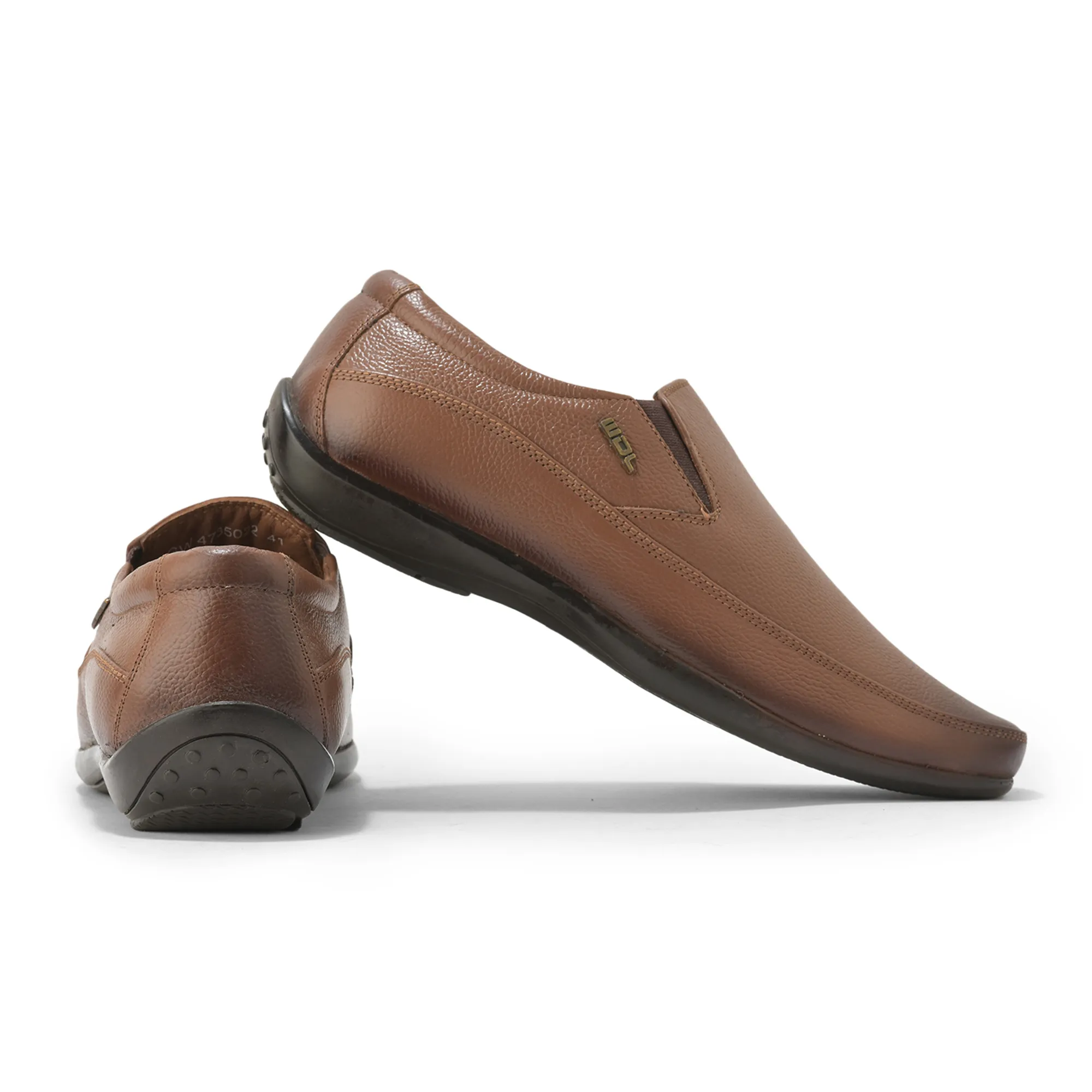 Woodland Men’S Tan Leather Boardroom Slip-Ons - Thumbnail 10