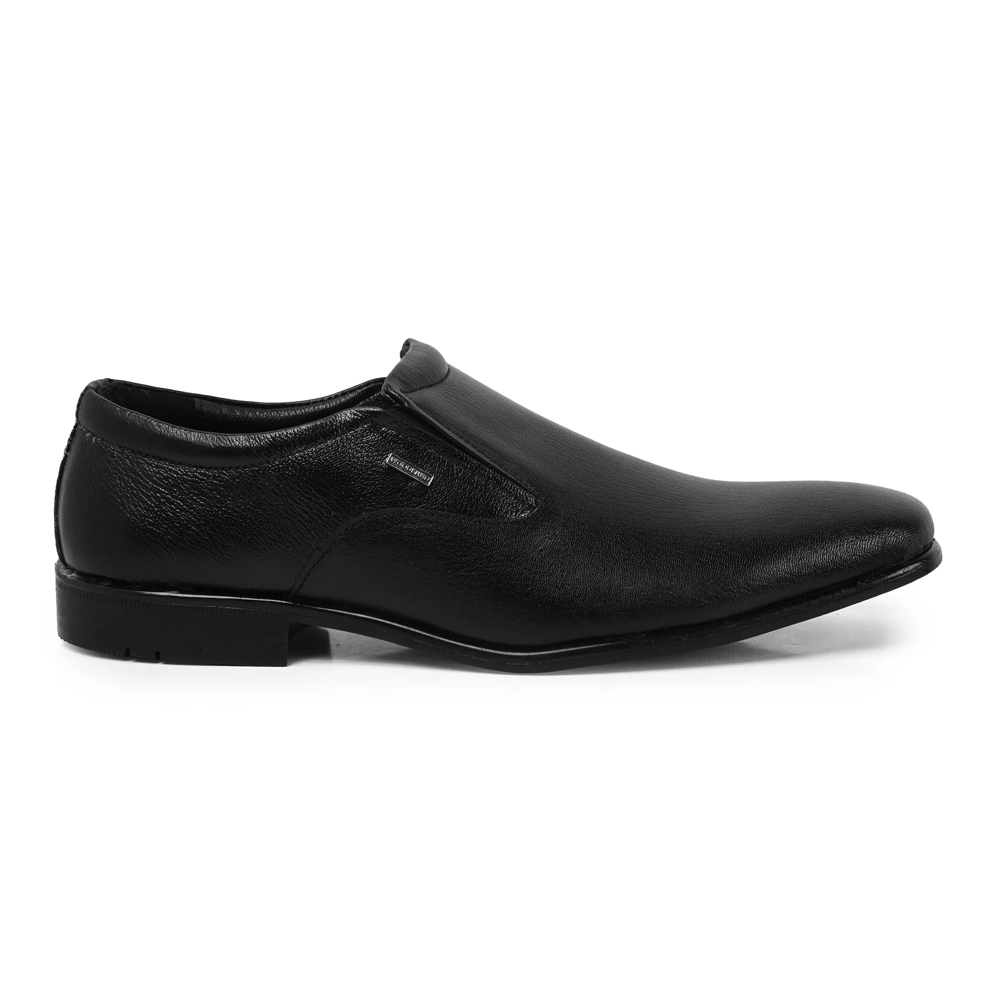 Woodland Men’s Black Bold Softy Formal Slip-Ons - Thumbnail 2
