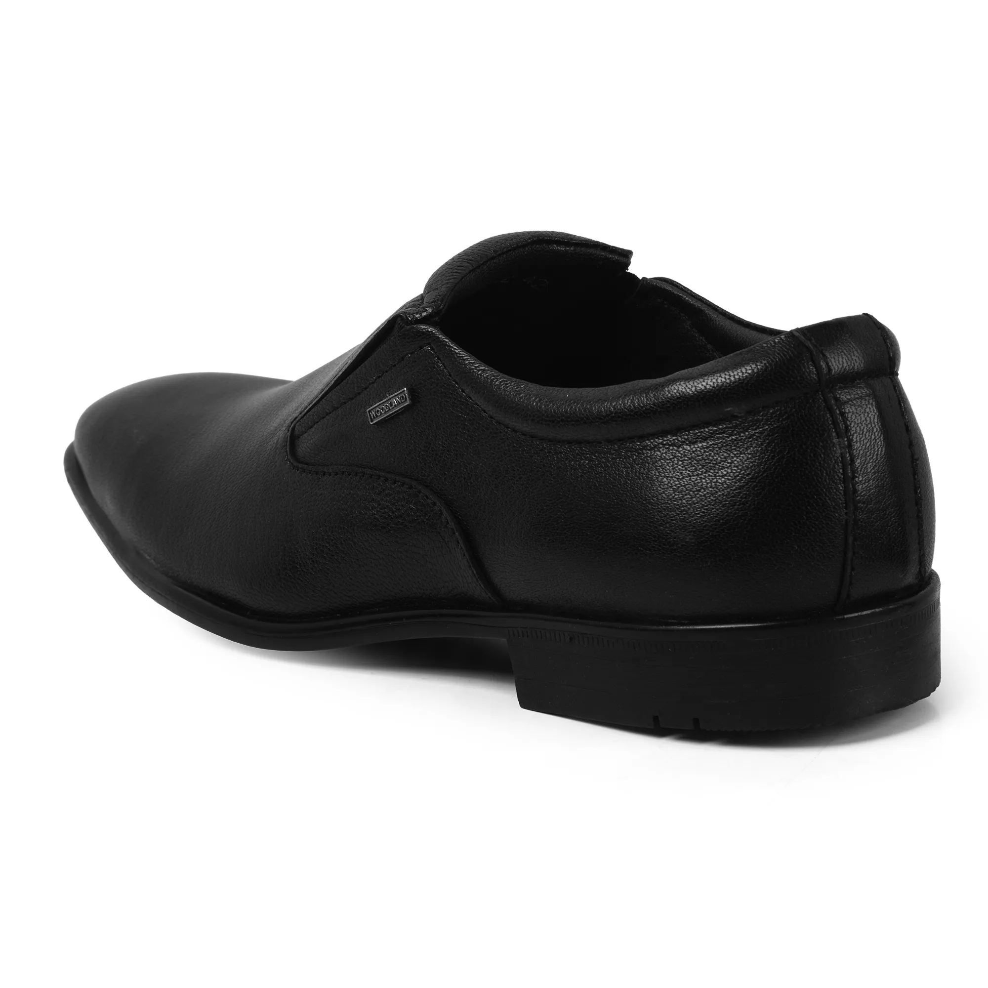 Woodland Men’s Black Bold Softy Formal Slip-Ons - Thumbnail 7