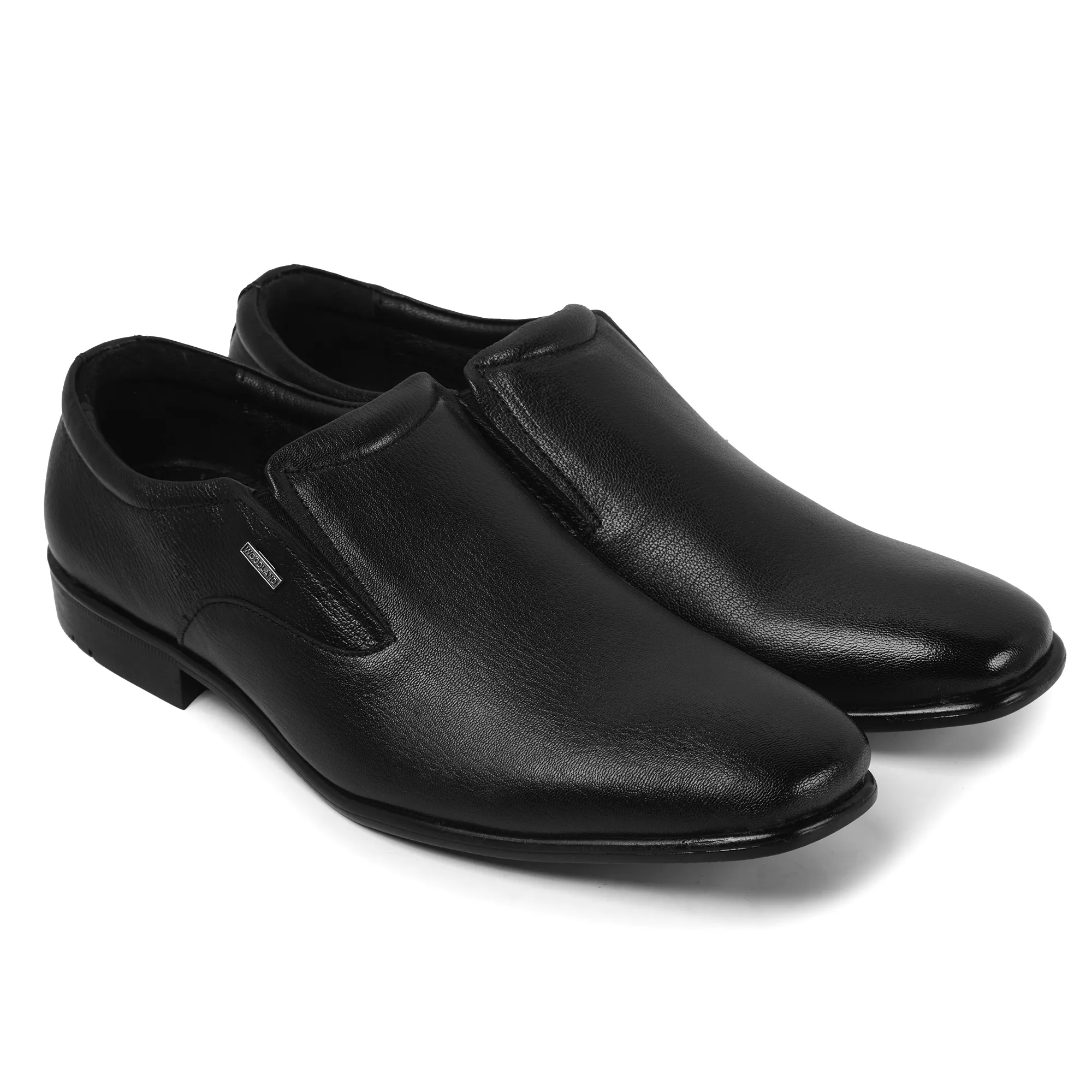 Woodland Men’s Black Bold Softy Formal Slip-Ons - Thumbnail 8