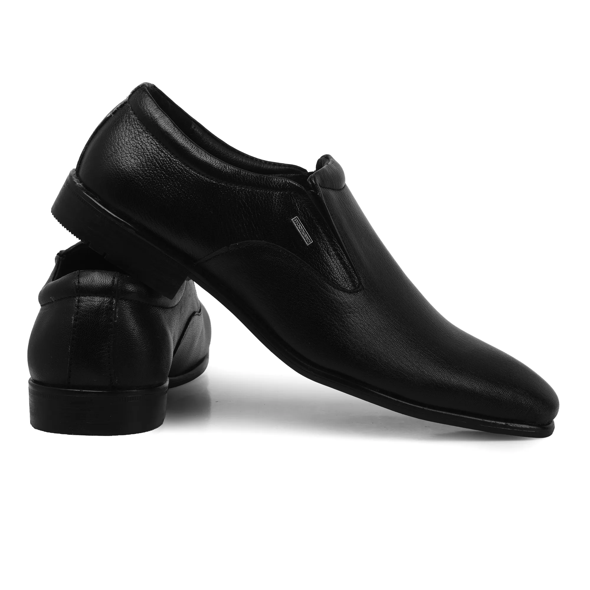 Woodland Men’s Black Bold Softy Formal Slip-Ons - Thumbnail 10