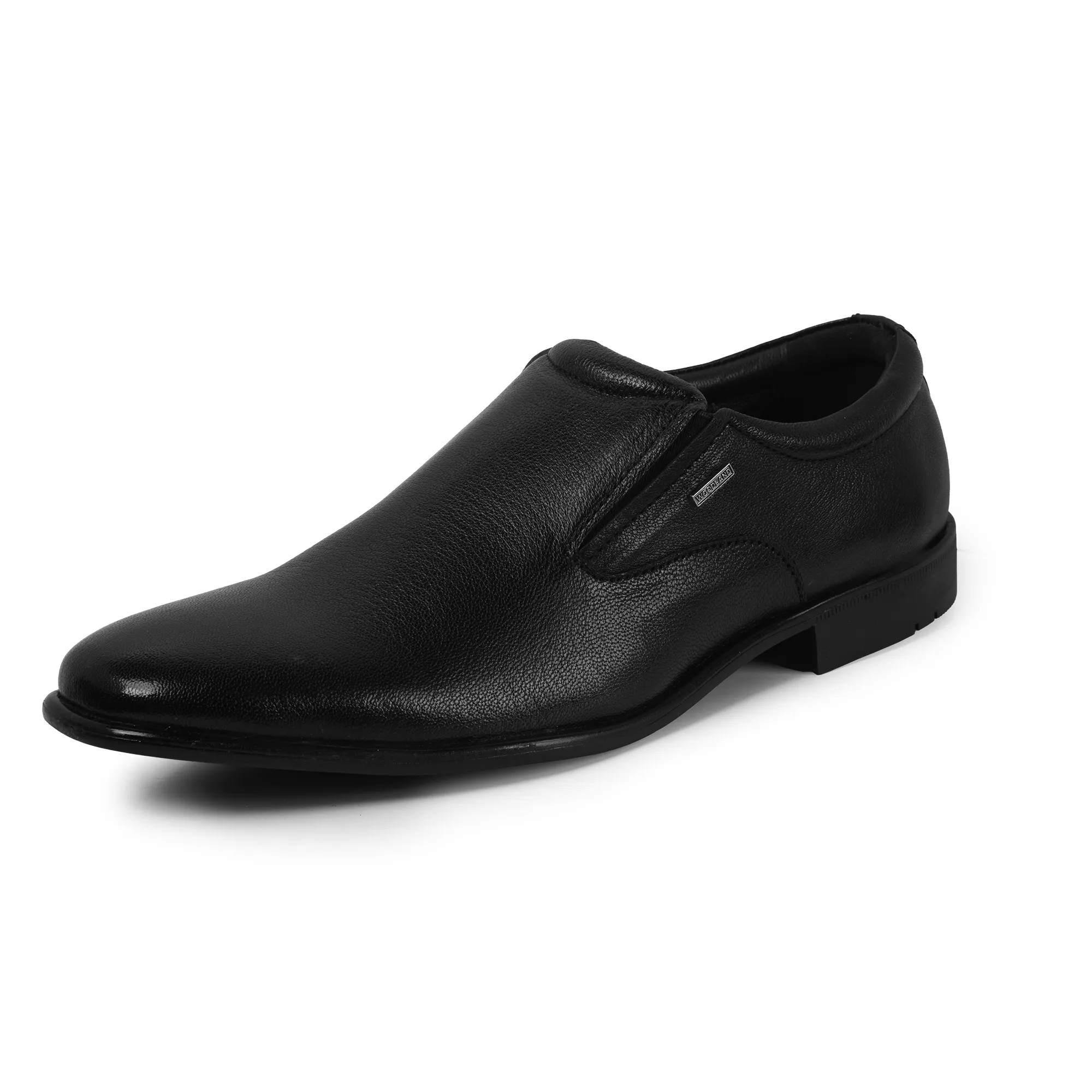 Woodland Men’s Black Bold Softy Formal Slip-Ons - Thumbnail 11