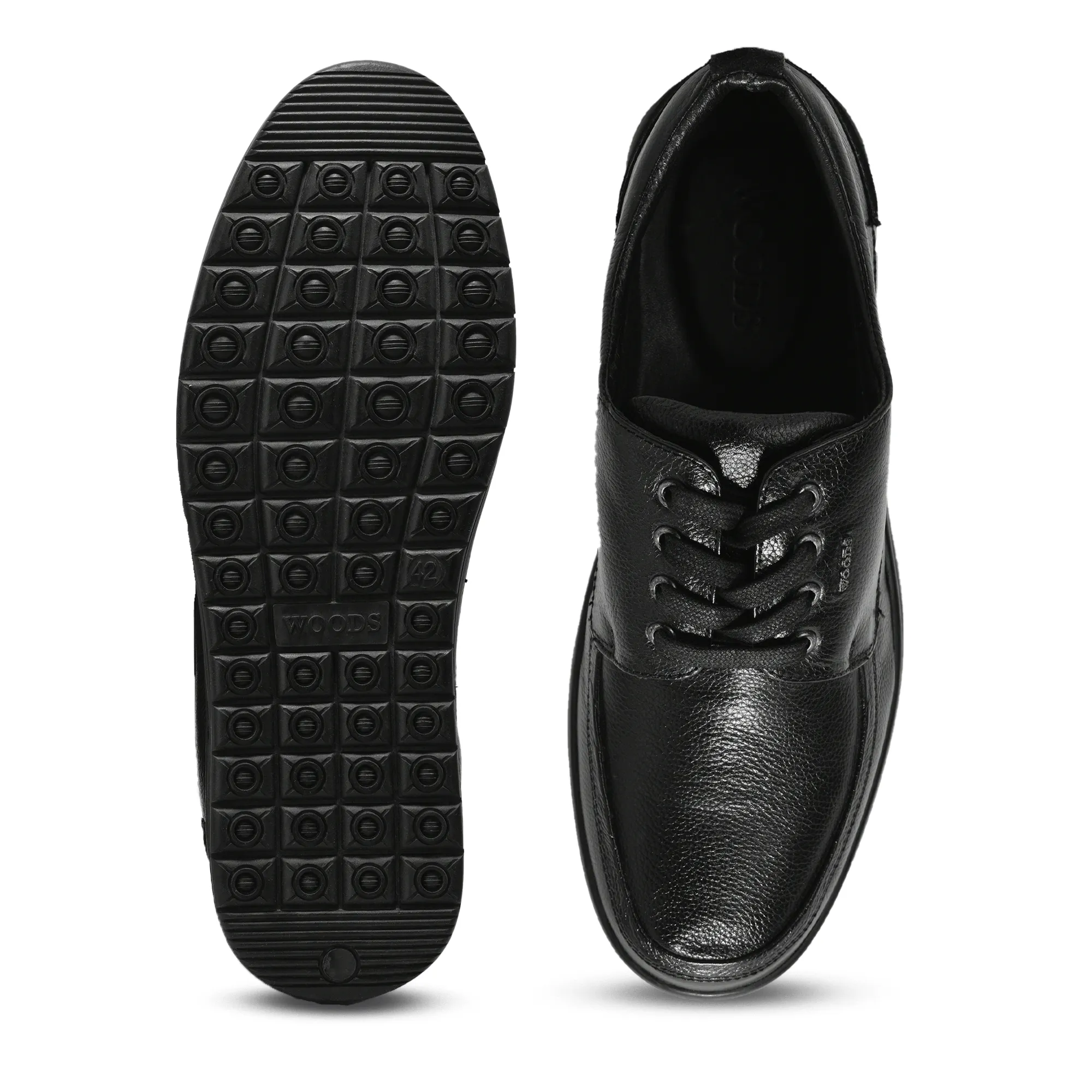 Woods classic black lace shoes for men - Thumbnail 11