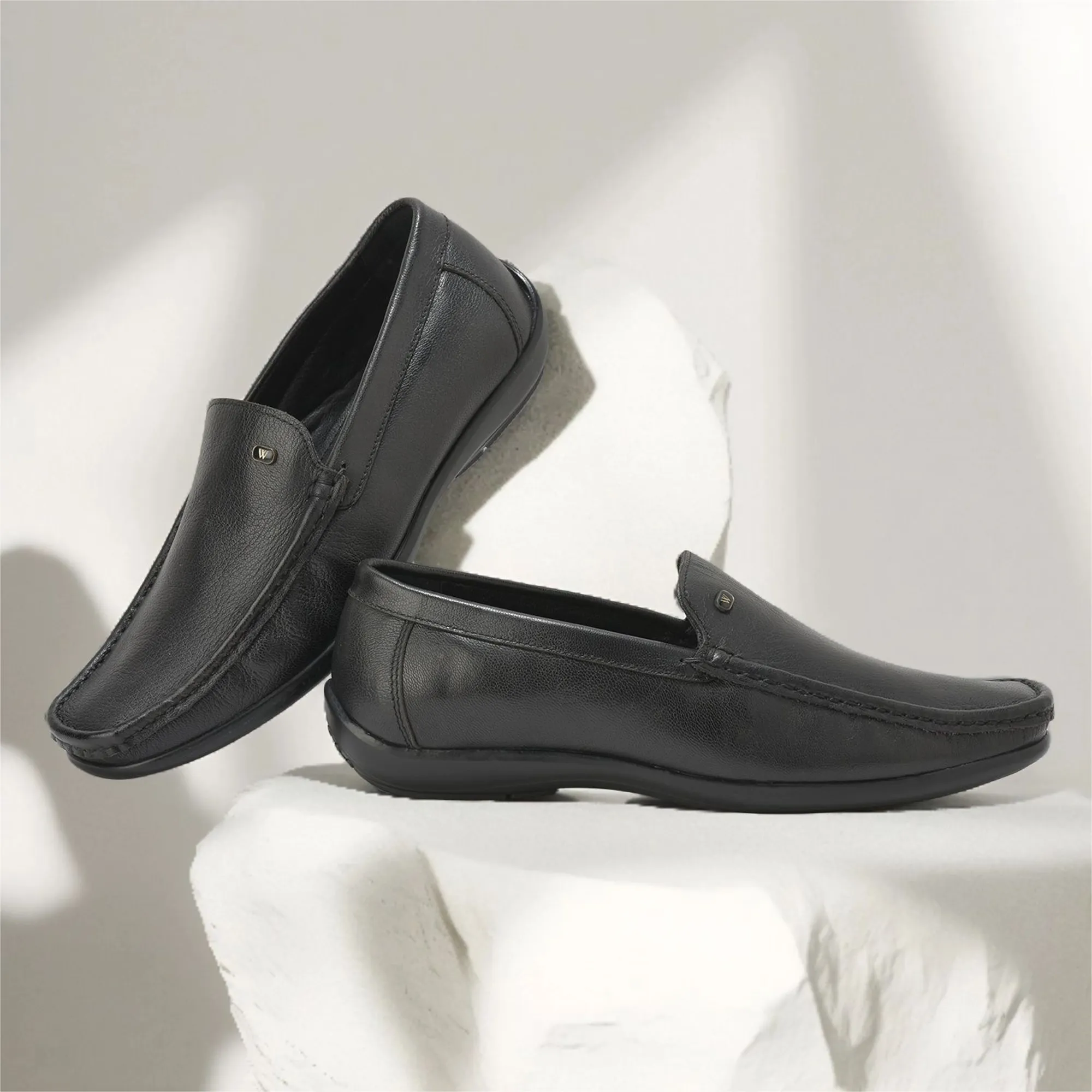 woodland-men-s-black-leather-classic-slip-on-shoes