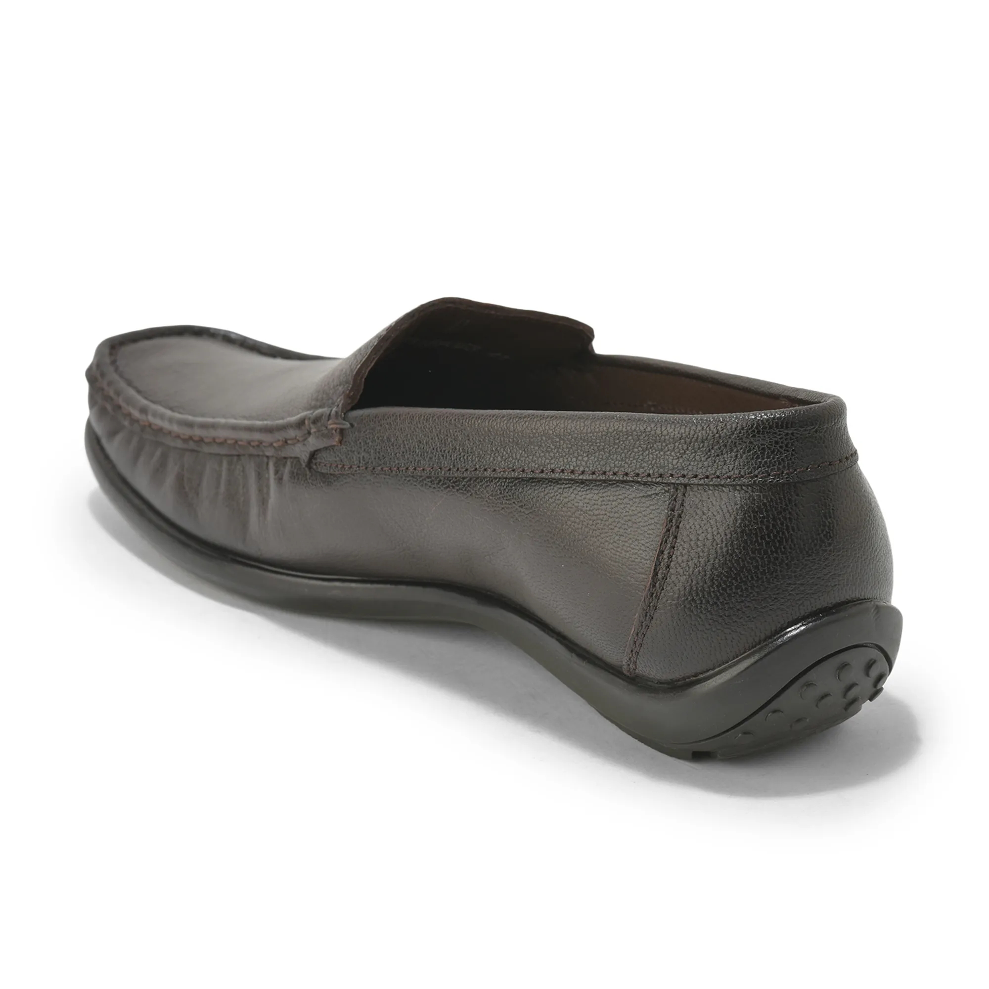 Woodland Men’S Brown Leather Classic Slip-On Shoes - Thumbnail 7