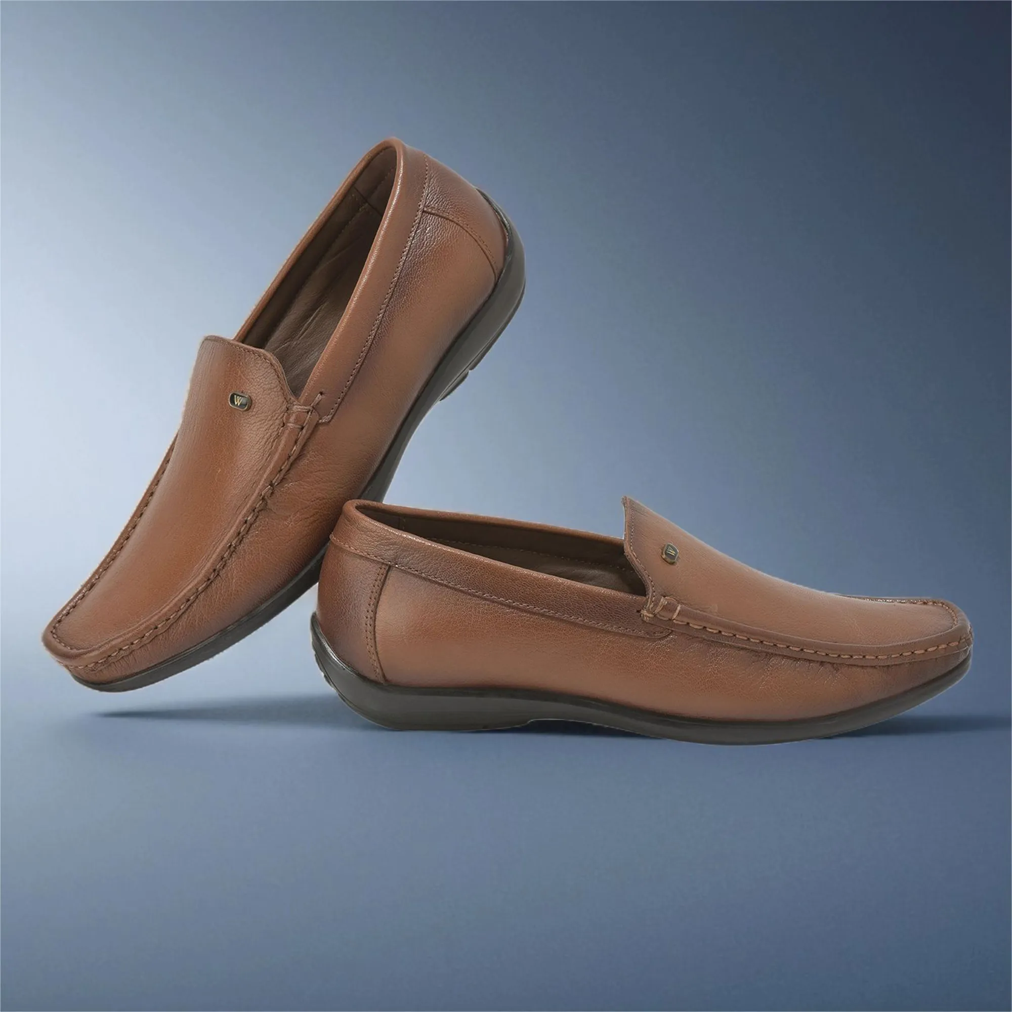 woodland-men-s-tan-leather-classic-slip-on-shoes