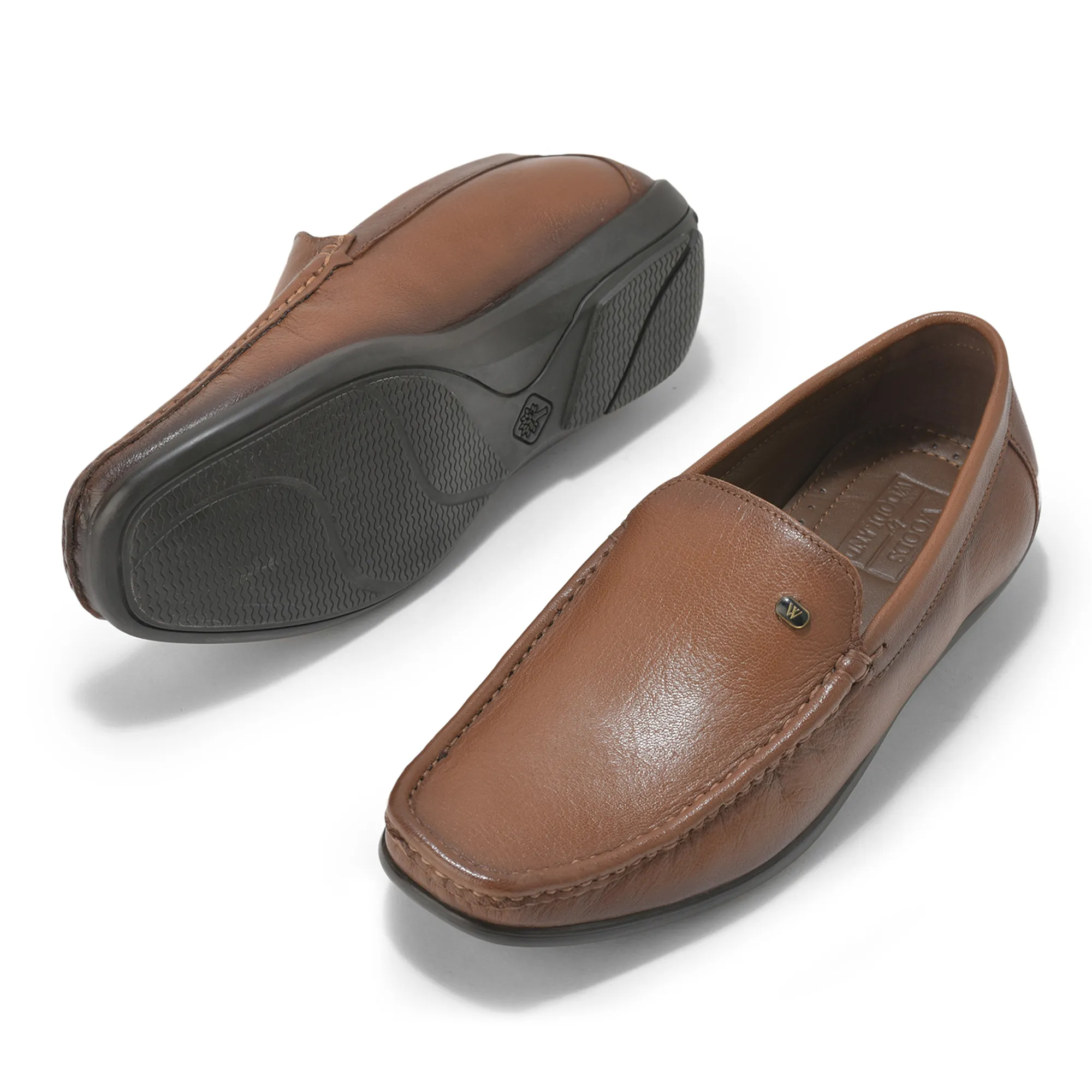 Woodland Men’S Tan Leather Classic Slip-On Shoes - Thumbnail 6