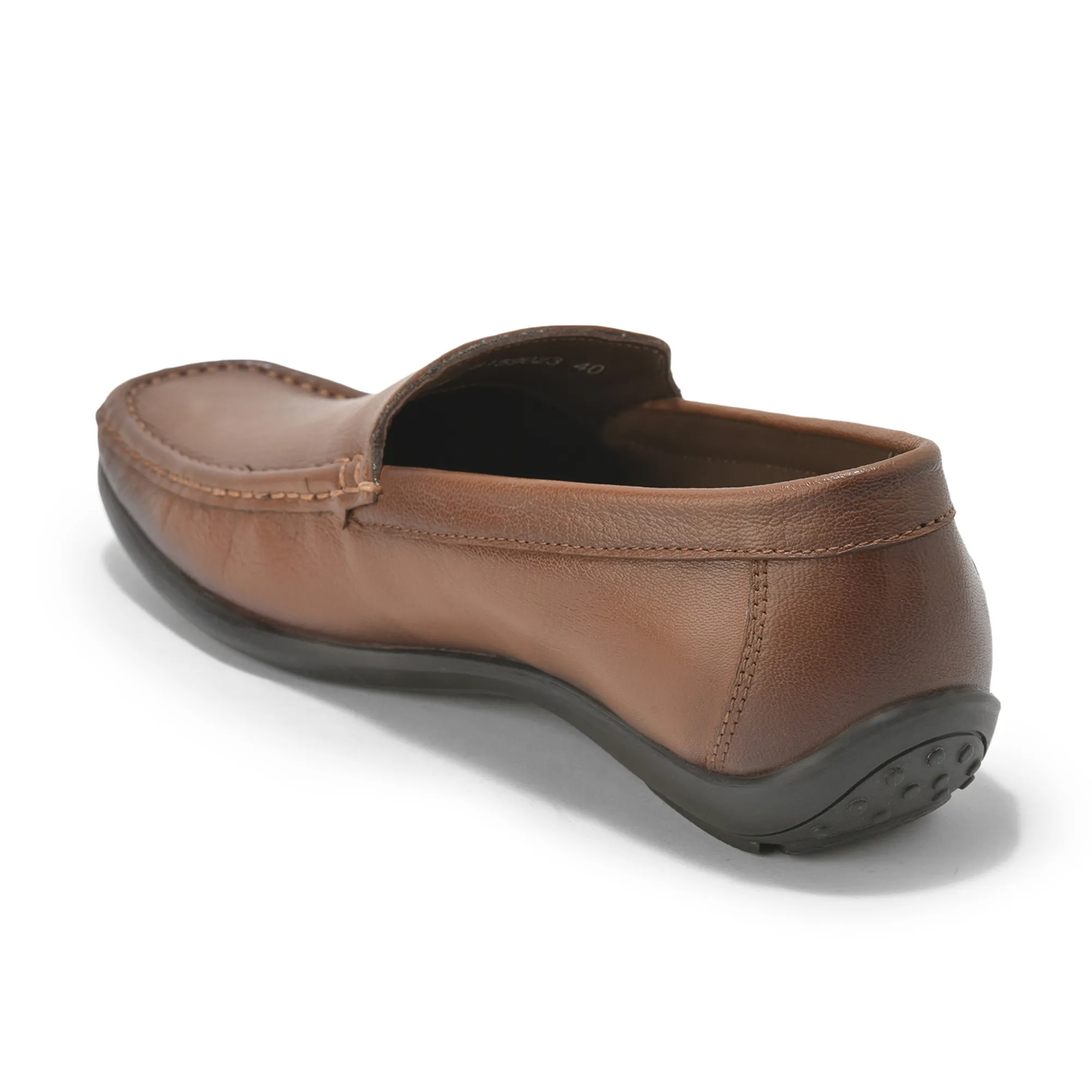 Woodland Men’S Tan Leather Classic Slip-On Shoes - Thumbnail 7