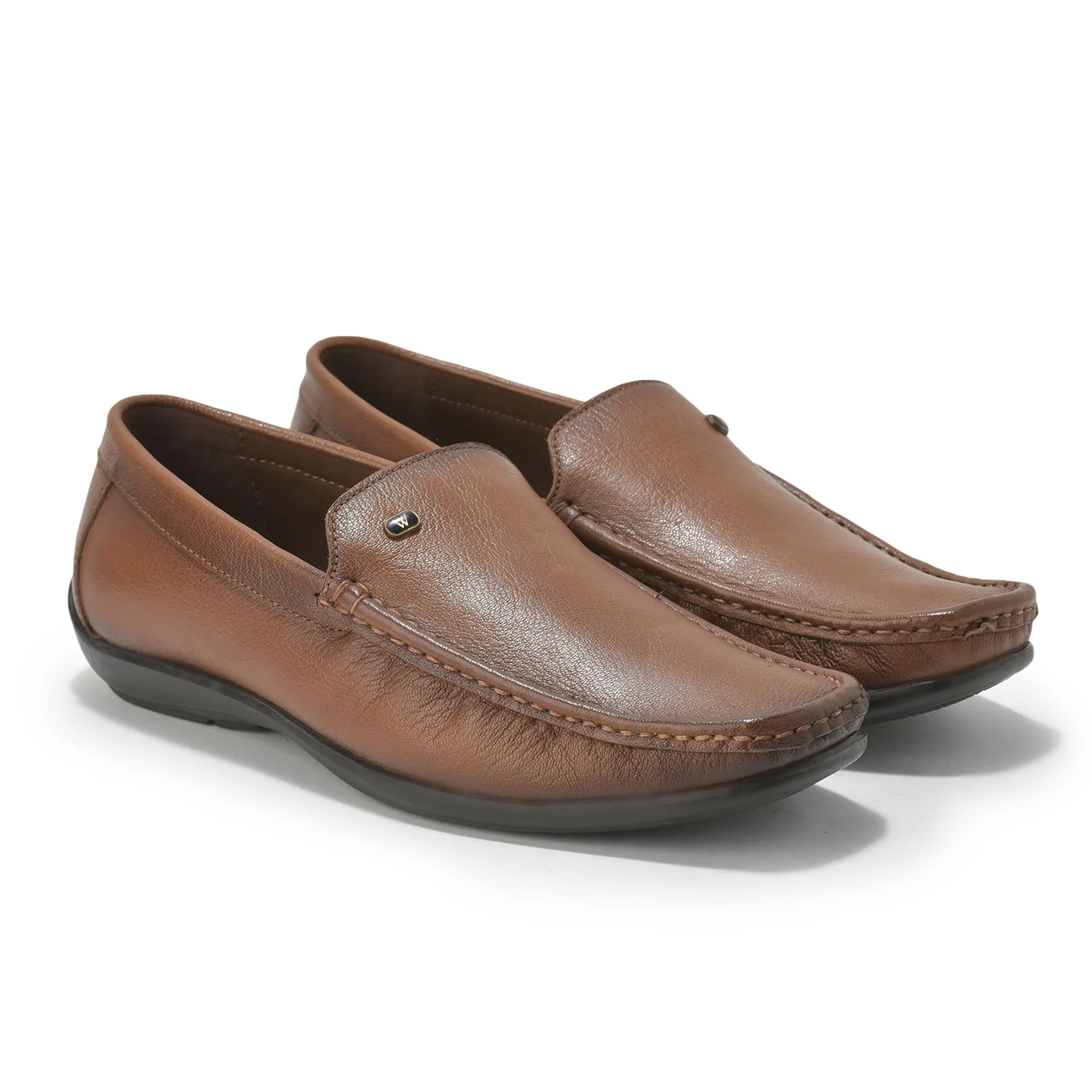 Woodland Men’S Tan Leather Classic Slip-On Shoes - Thumbnail 8