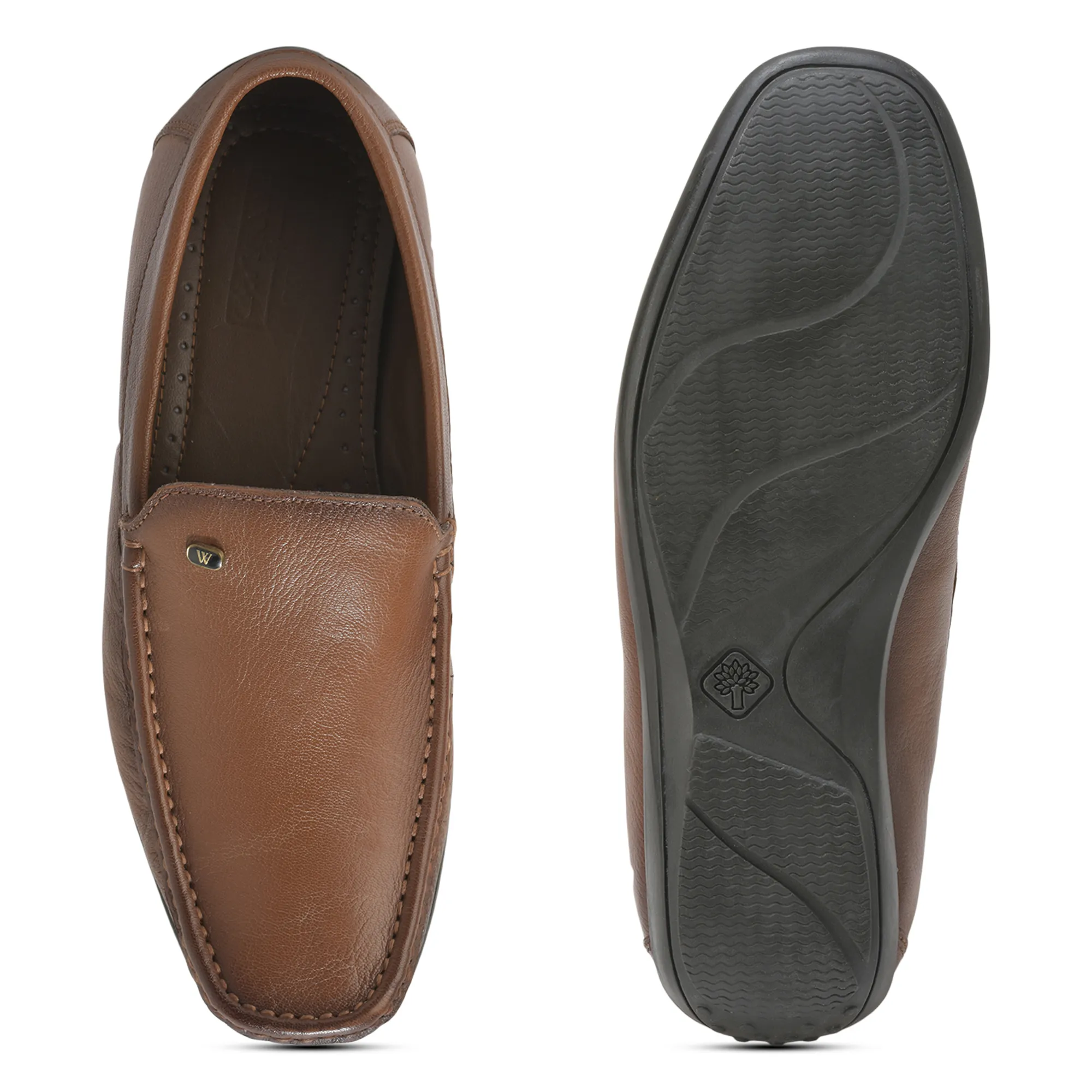 Woodland Men’S Tan Leather Classic Slip-On Shoes - Thumbnail 9