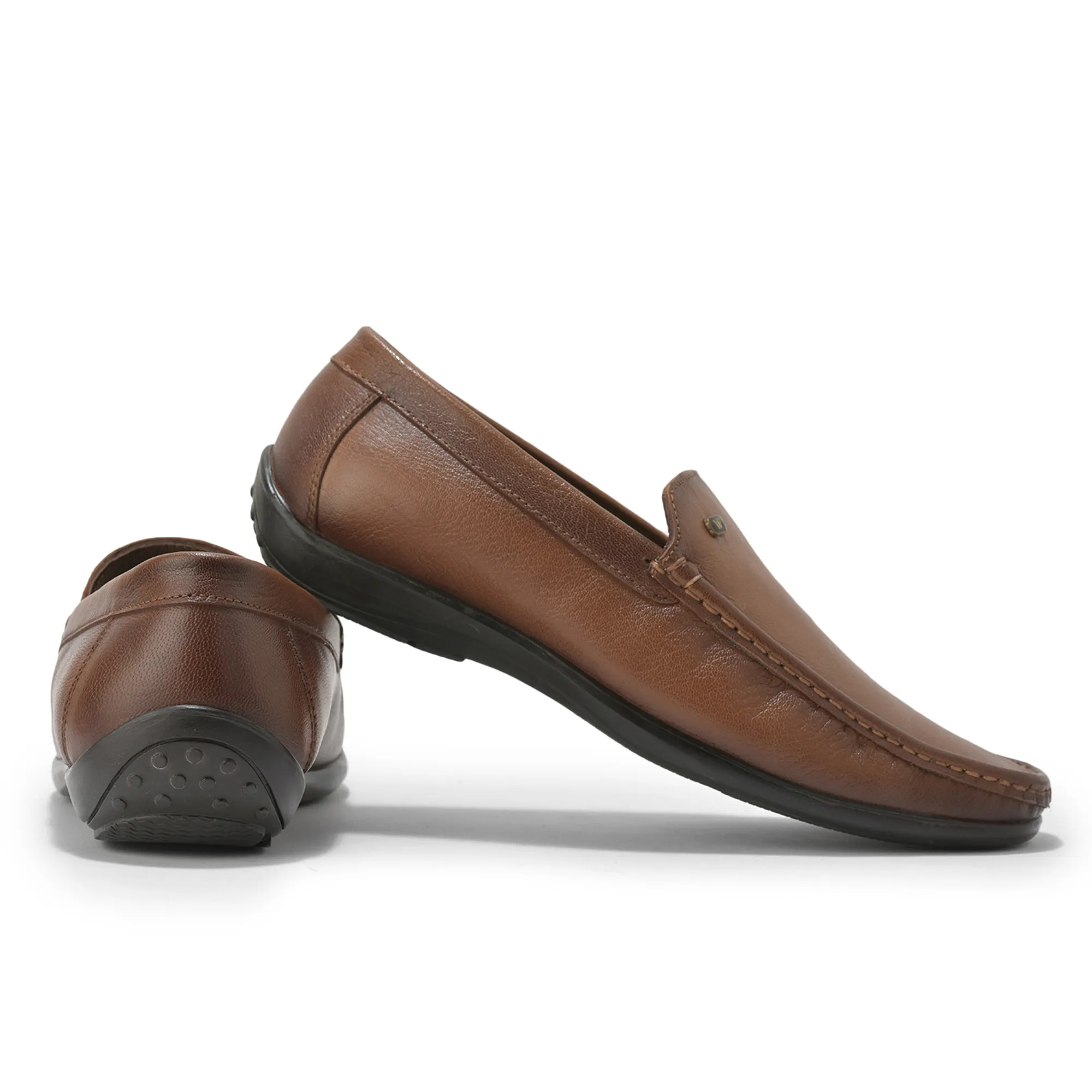 Woodland Men’S Tan Leather Classic Slip-On Shoes - Thumbnail 10