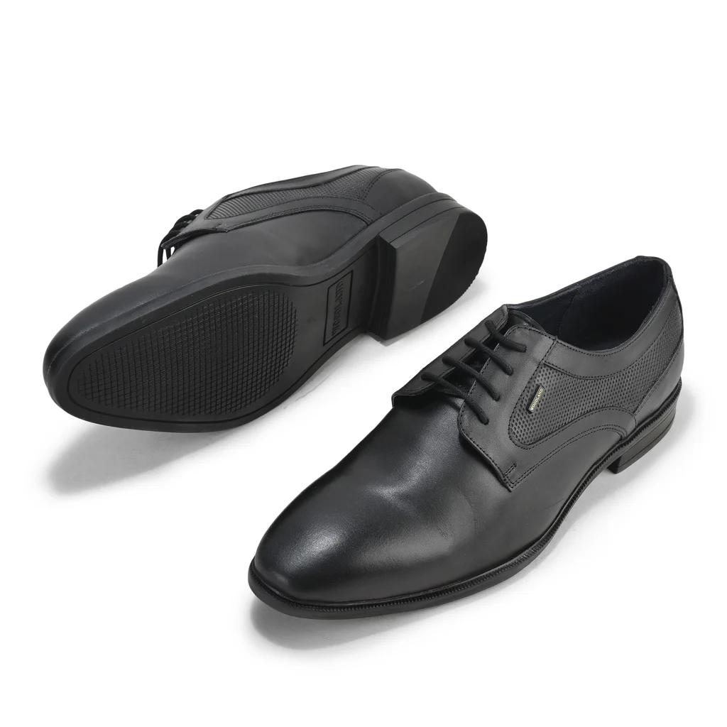 Woodland Men’s Black Lace-Up Formal Shoes - Thumbnail 4