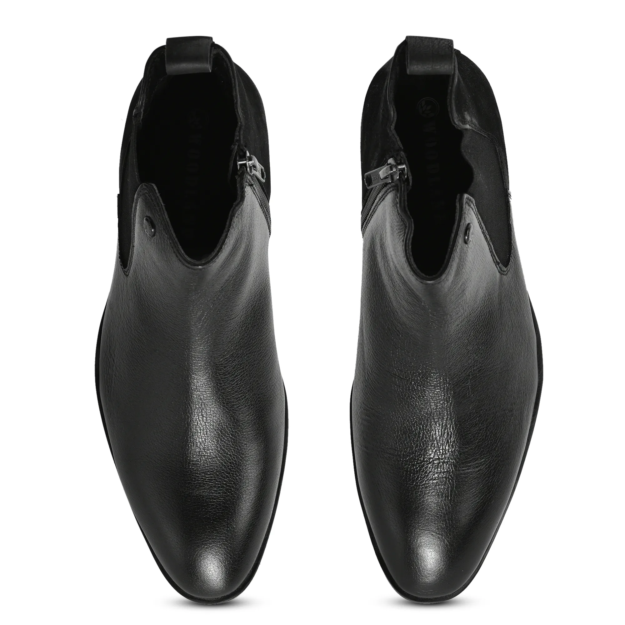 Woodland Men's Black Classic Chelsea Boots - Thumbnail 5