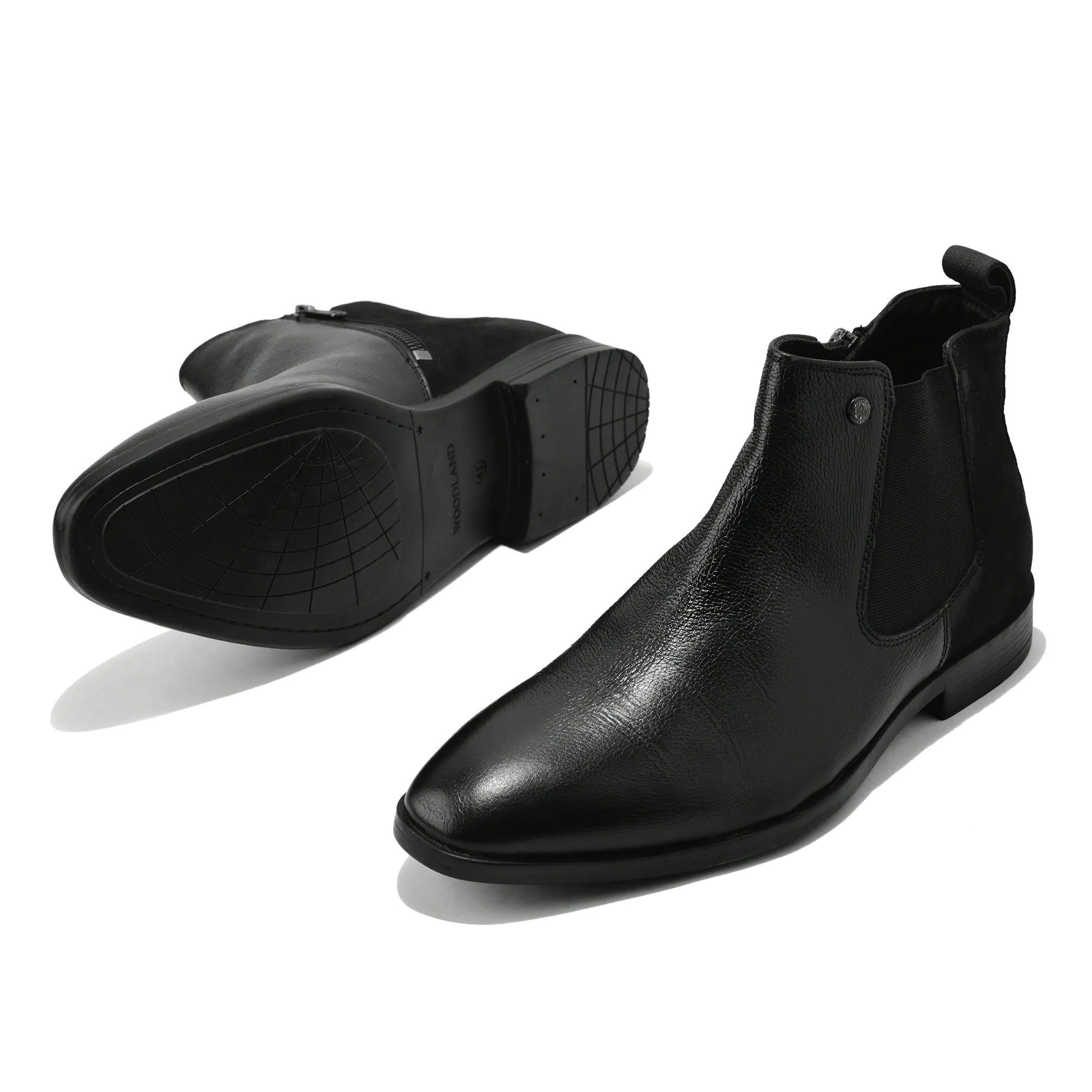Woodland Men's Black Classic Chelsea Boots - Thumbnail 6