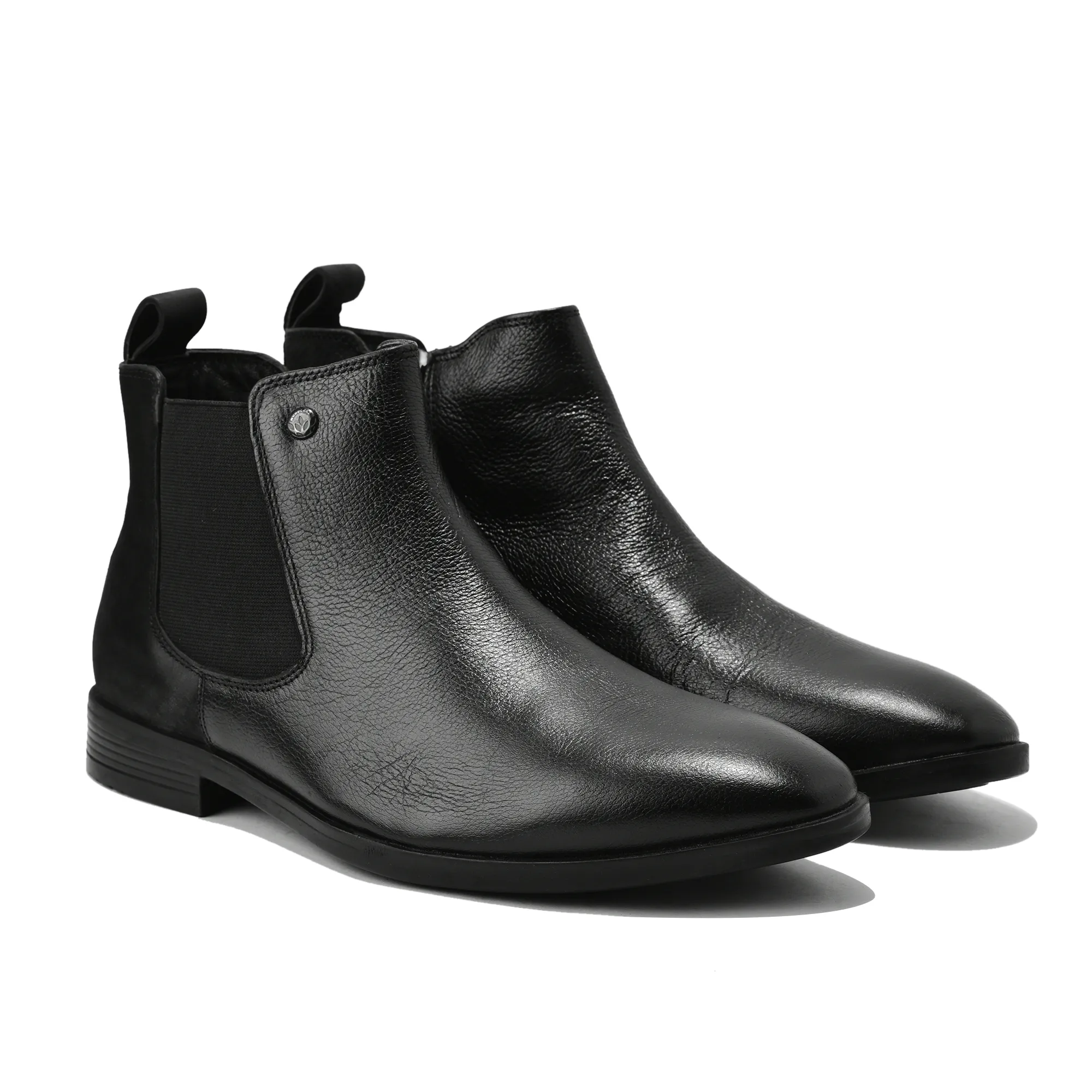 Woodland Men's Black Classic Chelsea Boots - Thumbnail 8