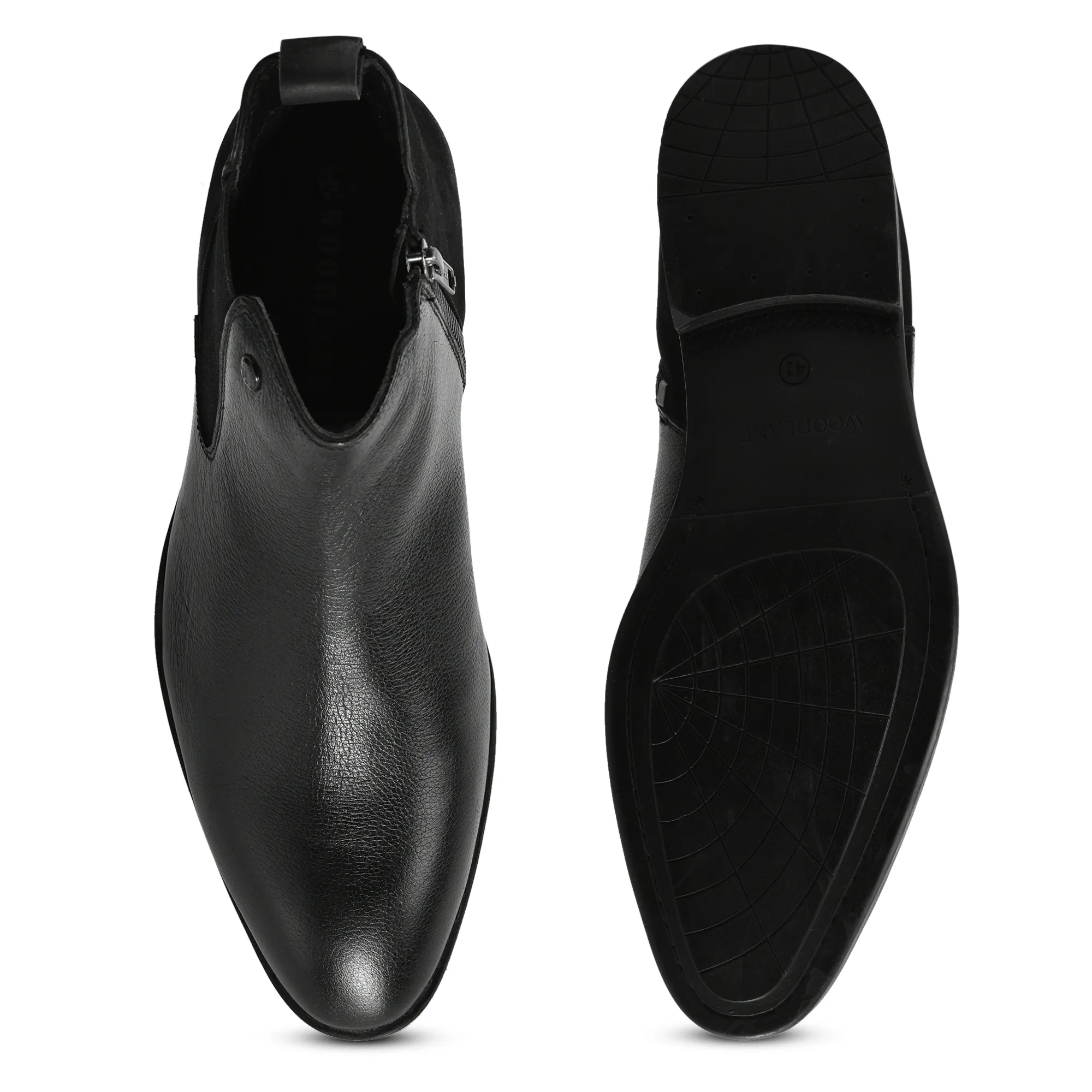 Woodland Men's Black Classic Chelsea Boots - Thumbnail 9