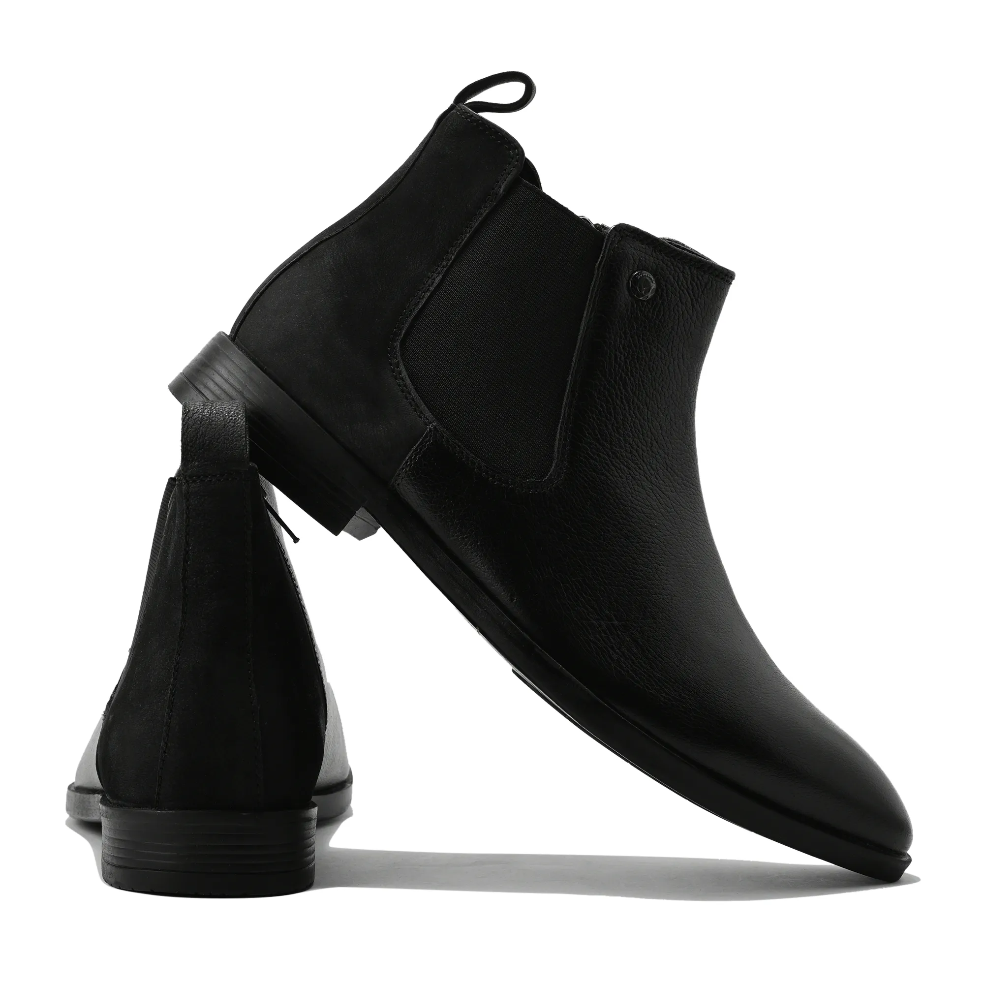 Woodland Men's Black Classic Chelsea Boots - Thumbnail 10
