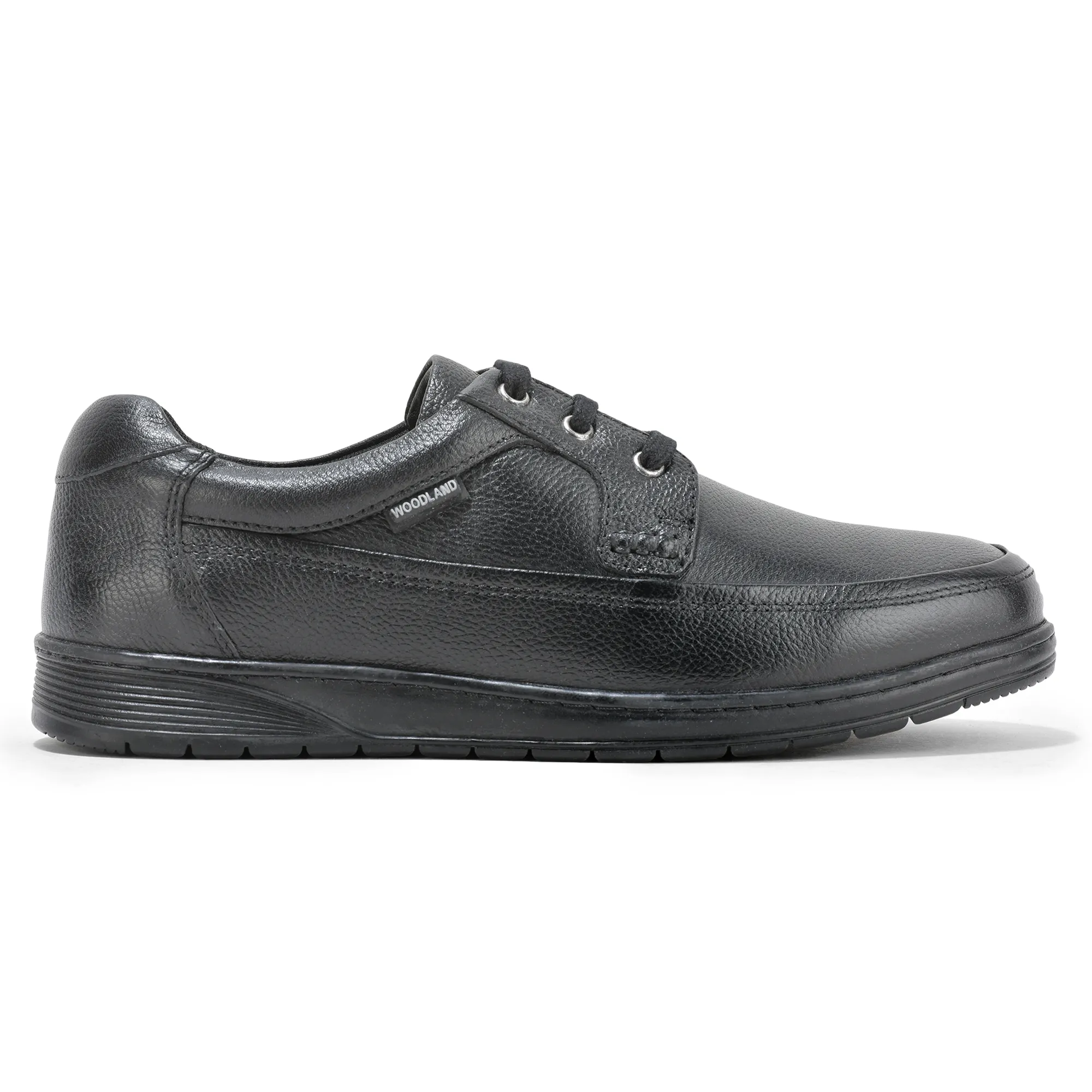 Woodland Black Men Formal Lace Up Shoes - Image 1