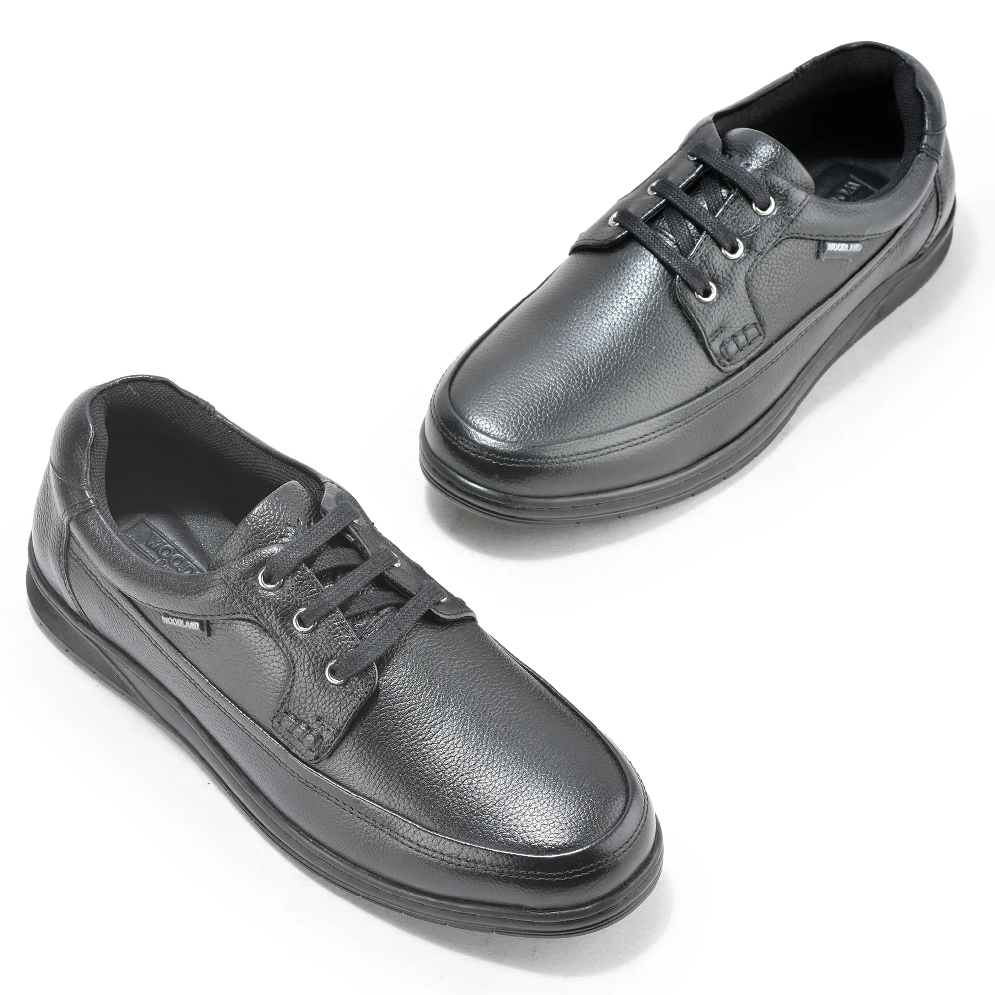 Woodland Black Men Formal Lace Up Shoes - Thumbnail 2