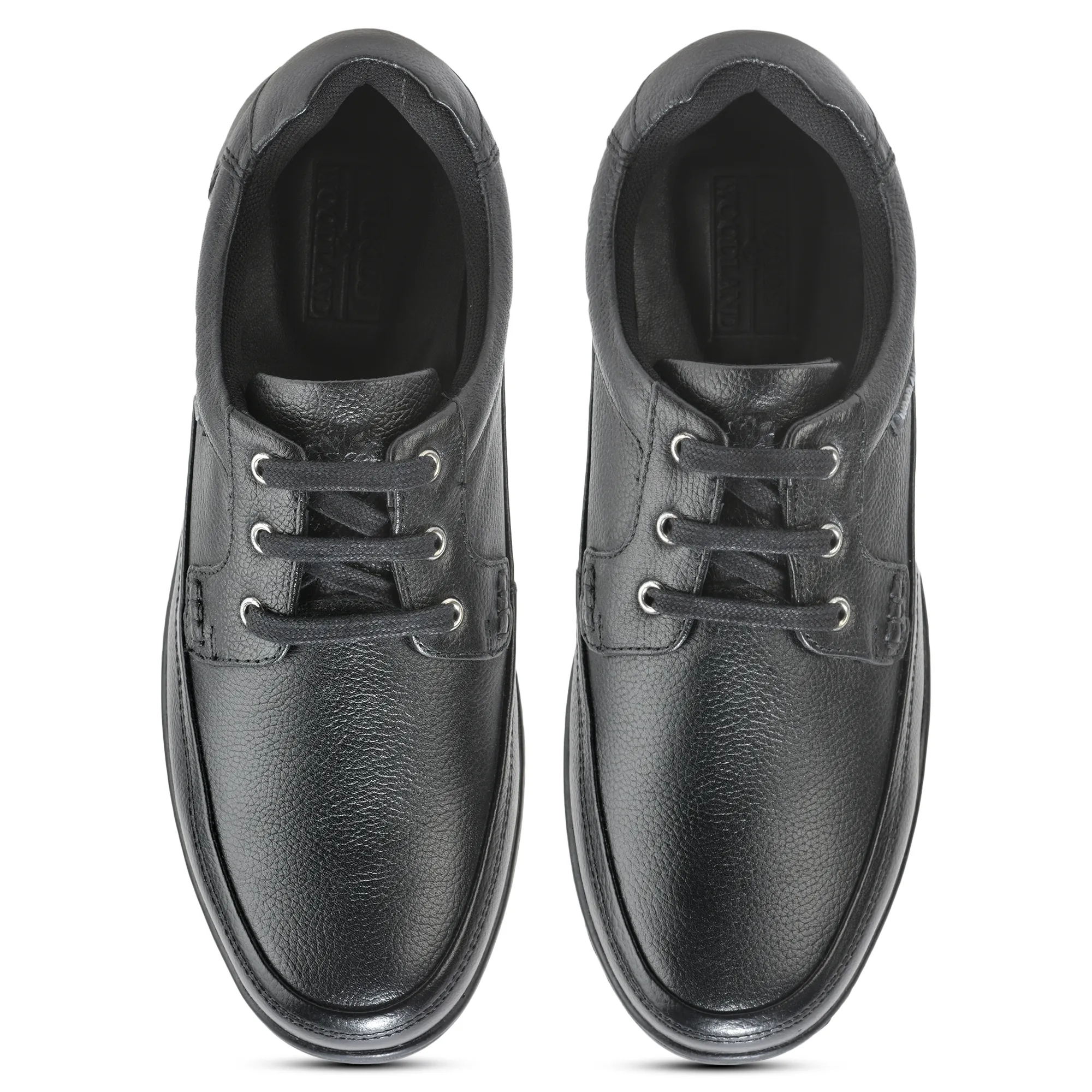 Woodland Black Men Formal Lace Up Shoes - Thumbnail 3
