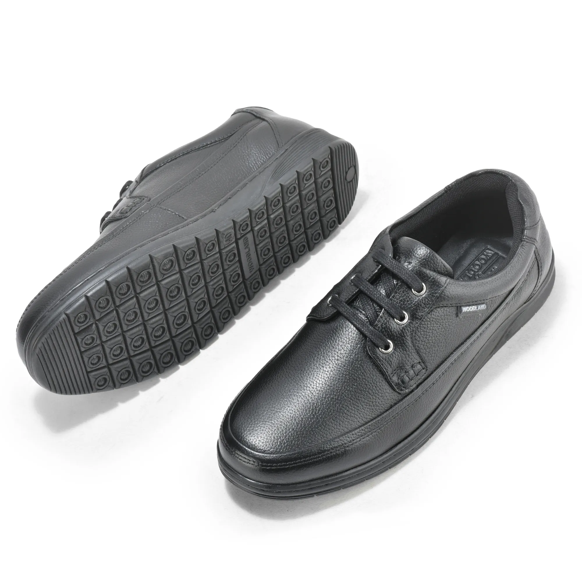 Woodland Black Men Formal Lace Up Shoes - Thumbnail 4