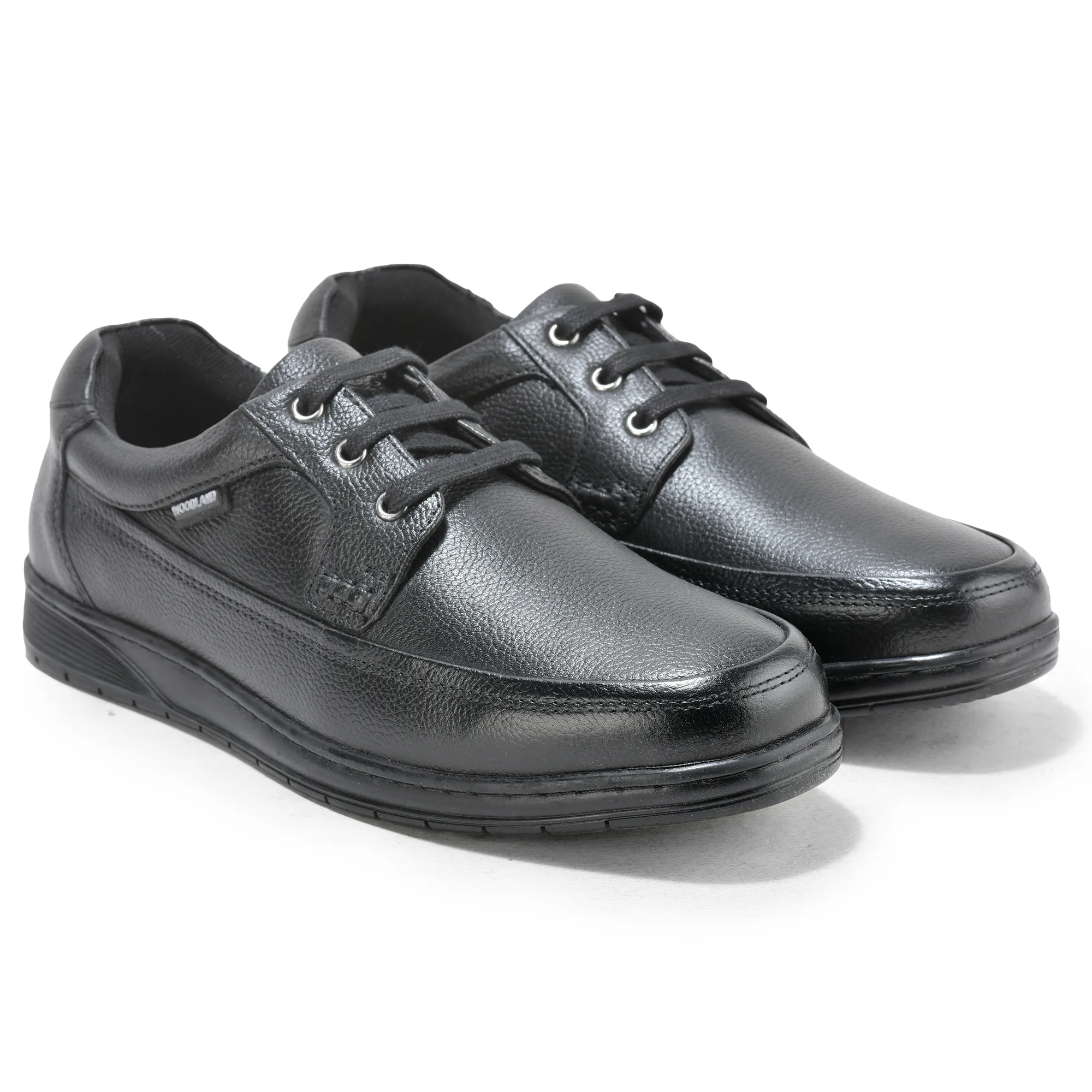 Woodland Black Men Formal Lace Up Shoes - Thumbnail 6