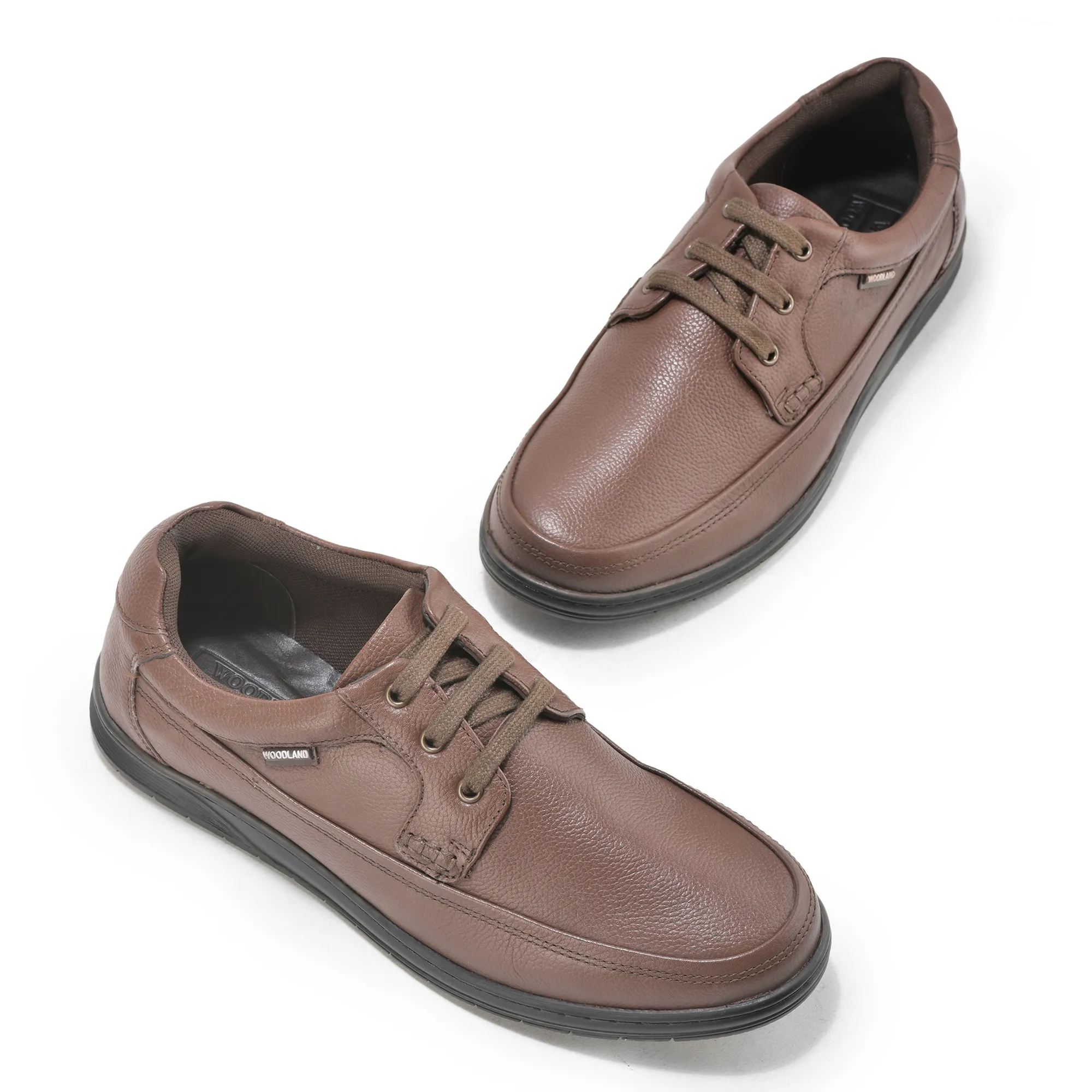 Woodland Brown Men Formal Lace Up Shoes - Thumbnail 2