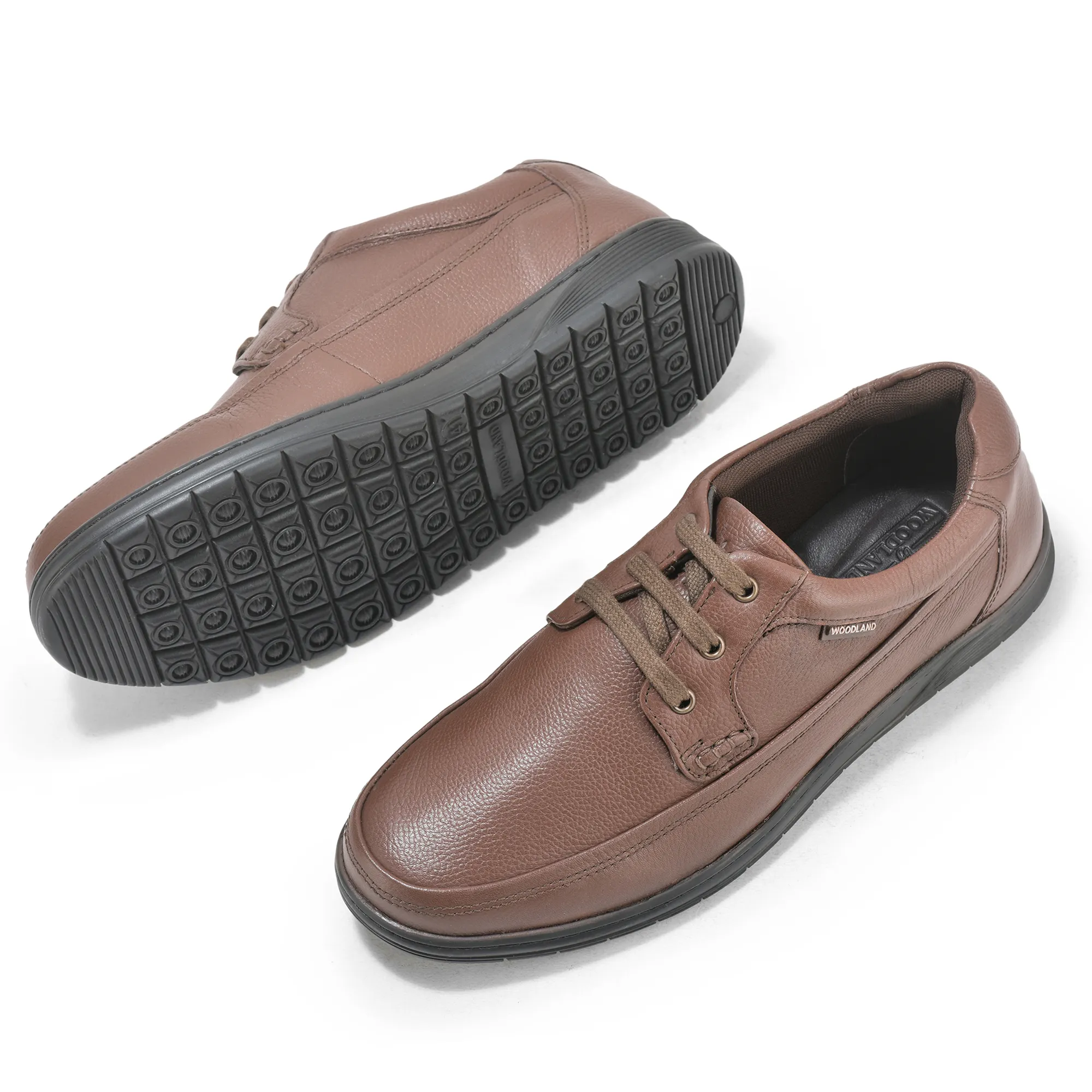 Woodland Brown Men Formal Lace Up Shoes - Thumbnail 4