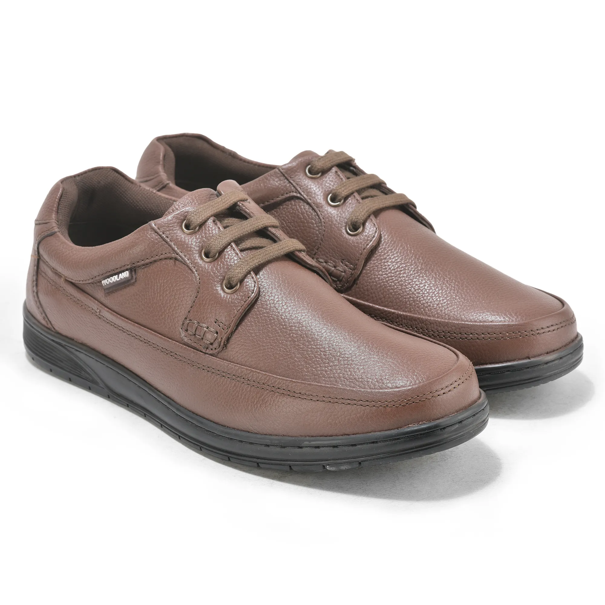 Woodland Brown Men Formal Lace Up Shoes - Thumbnail 6