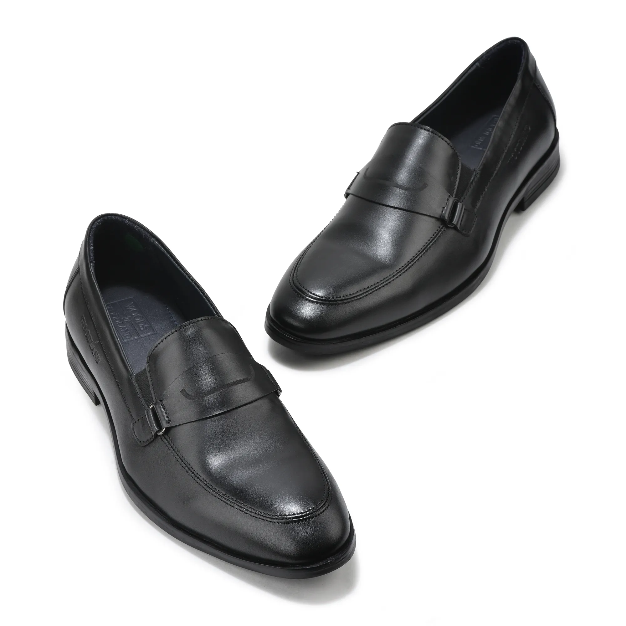 Black Leather Men Classic Shoes - Thumbnail 2