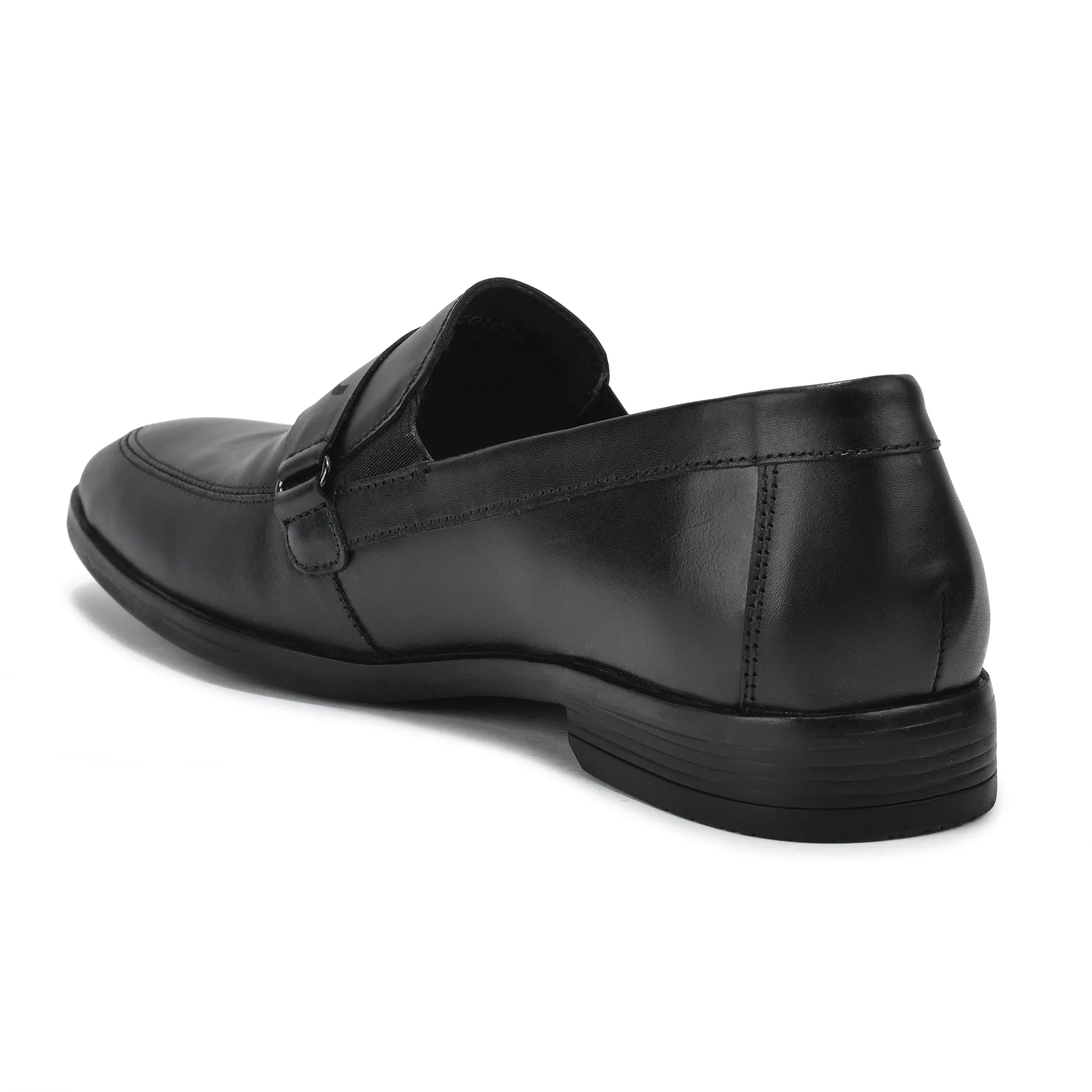 Black Leather Men Classic Shoes - Thumbnail 5