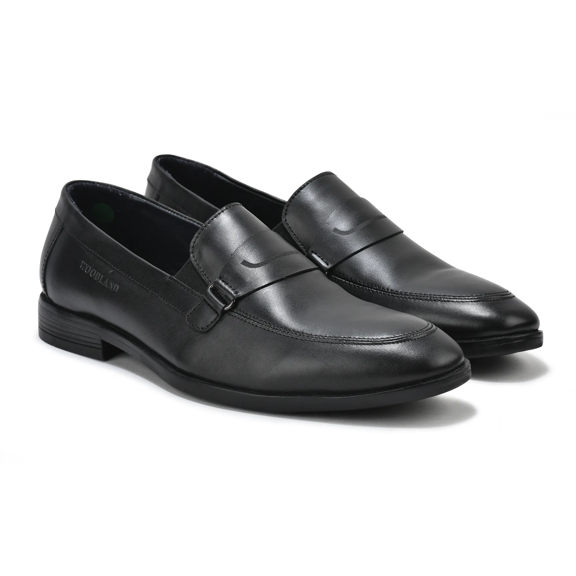 Black Leather Men Classic Shoes - Thumbnail 6