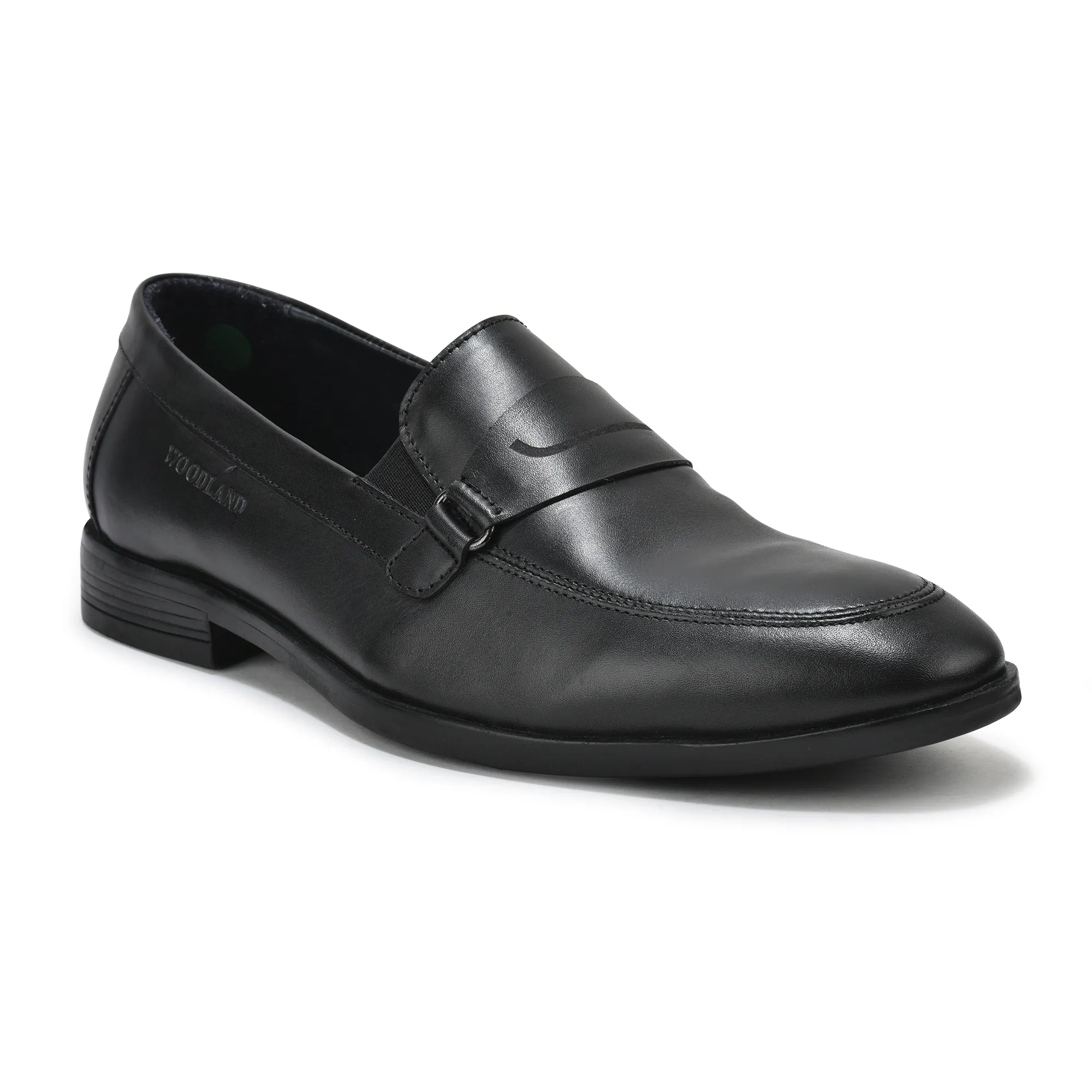 Black Leather Men Classic Shoes - Thumbnail 8