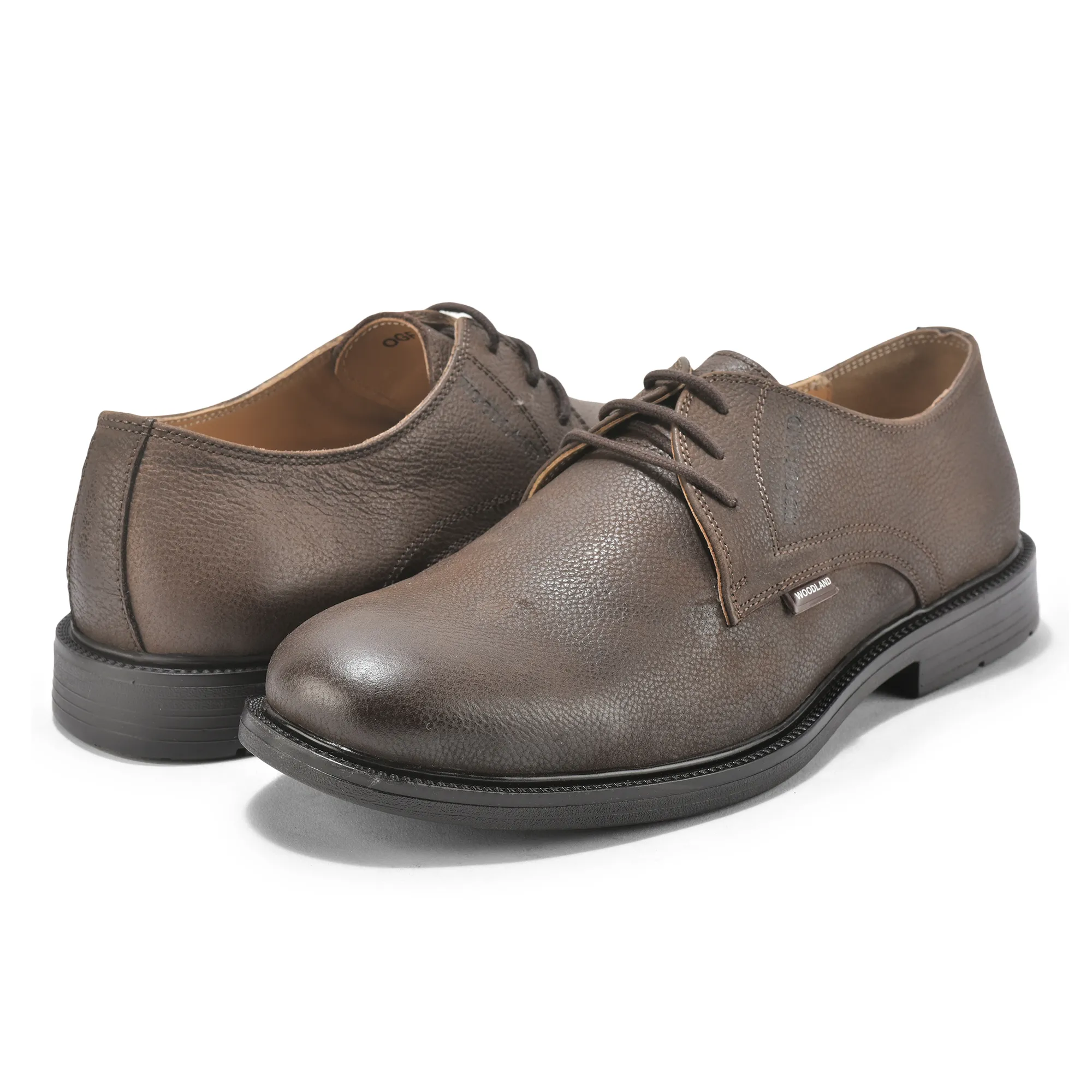 Woodland DBrown Classic Casual Lace Up Shoes For Men - Thumbnail 11
