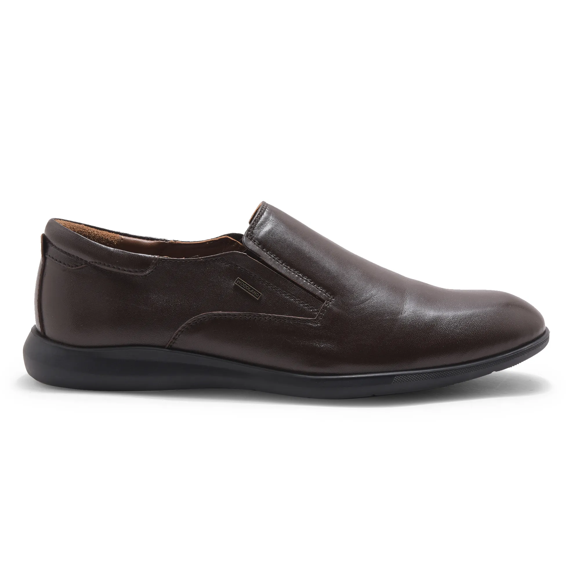 Brown Softy Leather Slip On Shoes For Men - Image 1