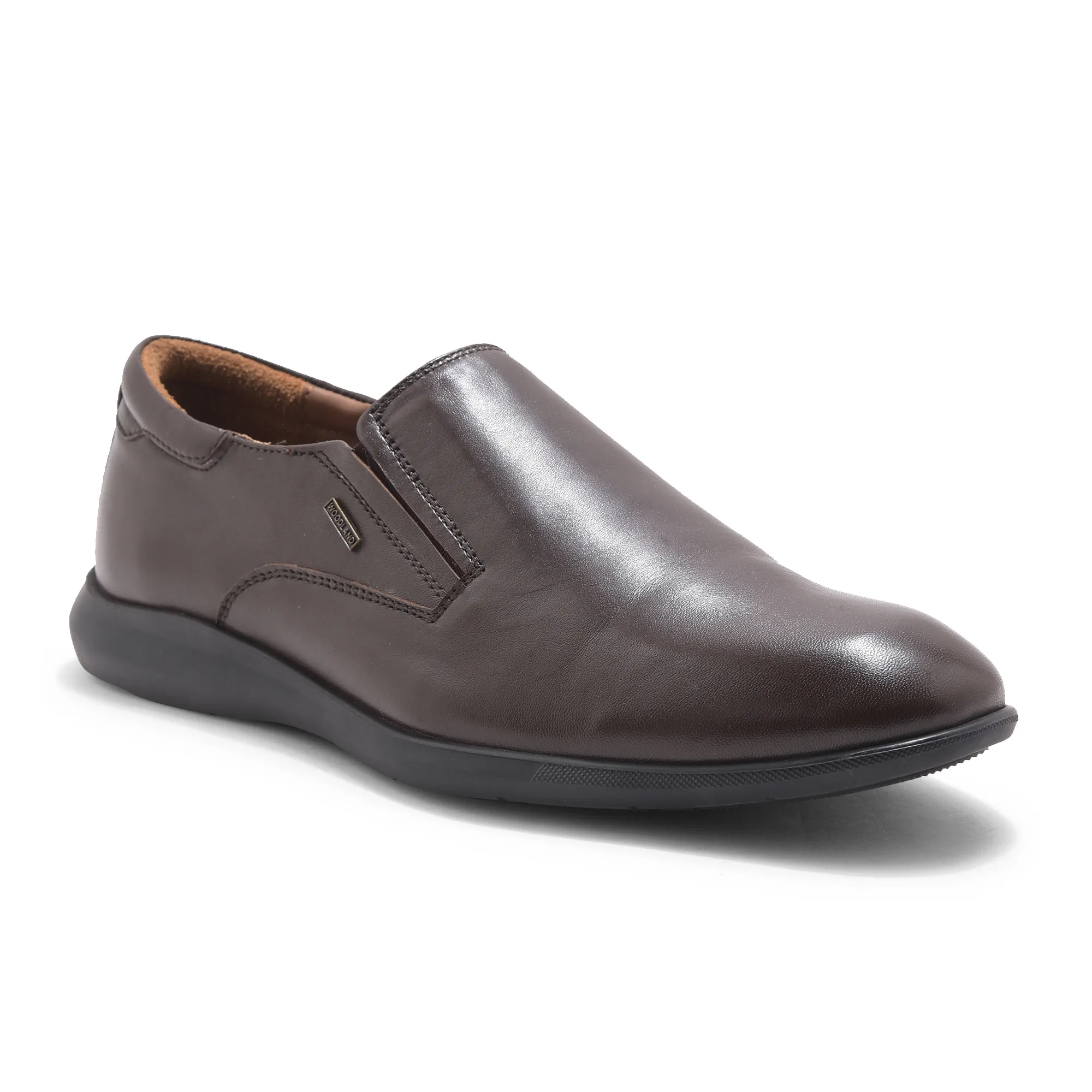 Brown Softy Leather Slip On Shoes For Men - Thumbnail 3