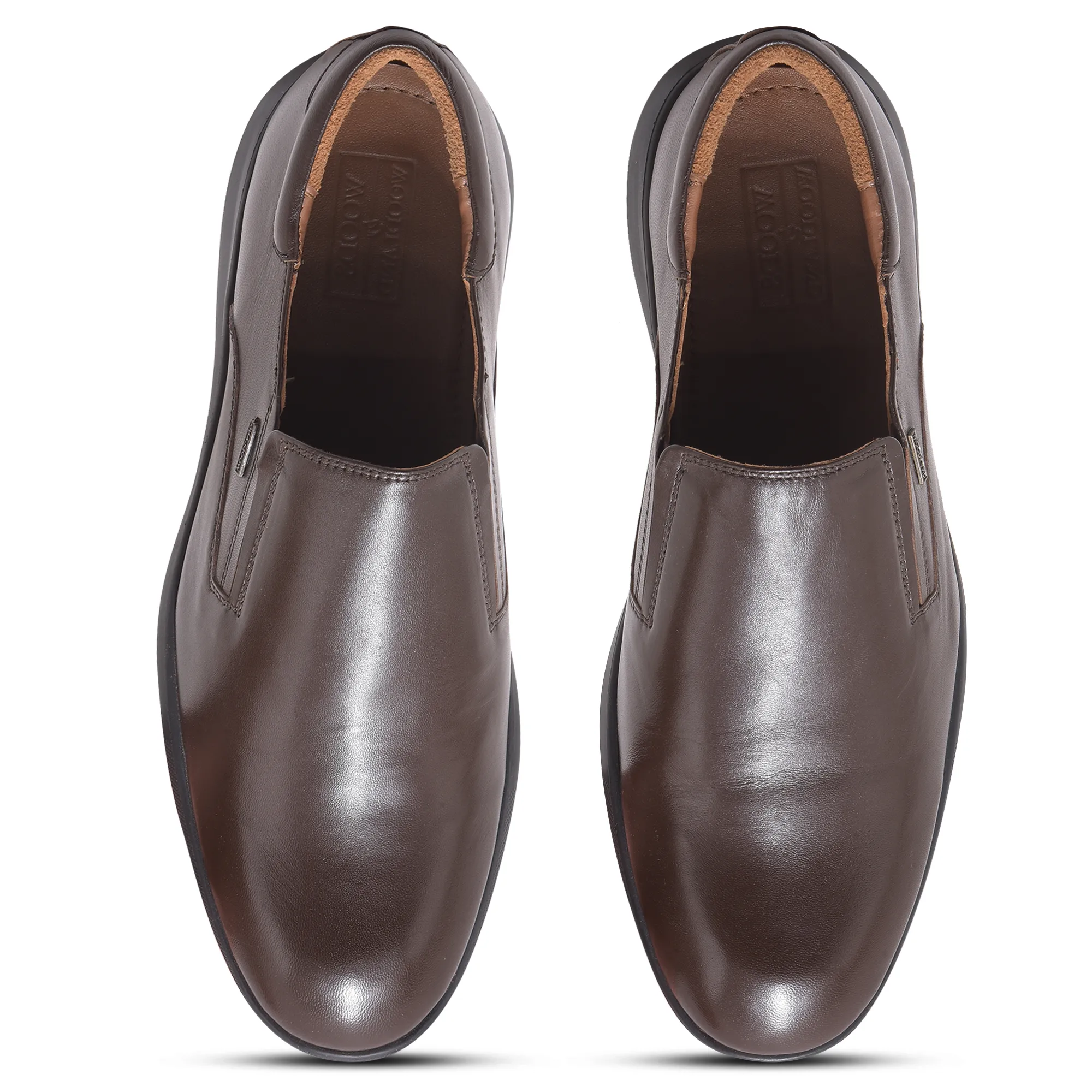 Brown Softy Leather Slip On Shoes For Men - Thumbnail 5