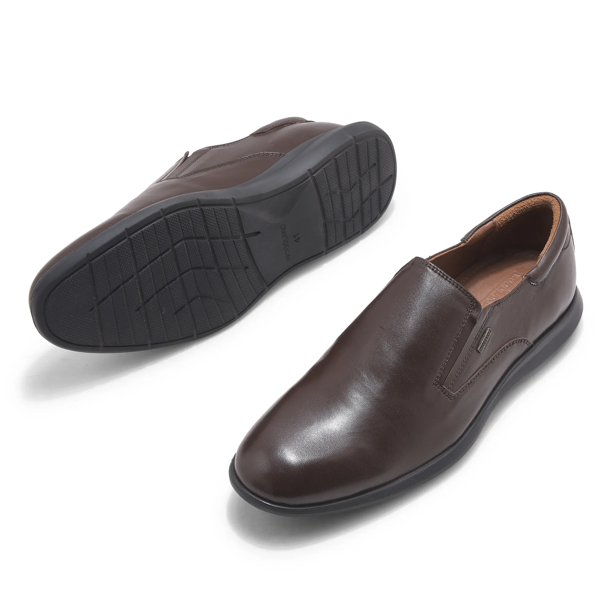 Brown Softy Leather Slip On Shoes For Men - Thumbnail 6