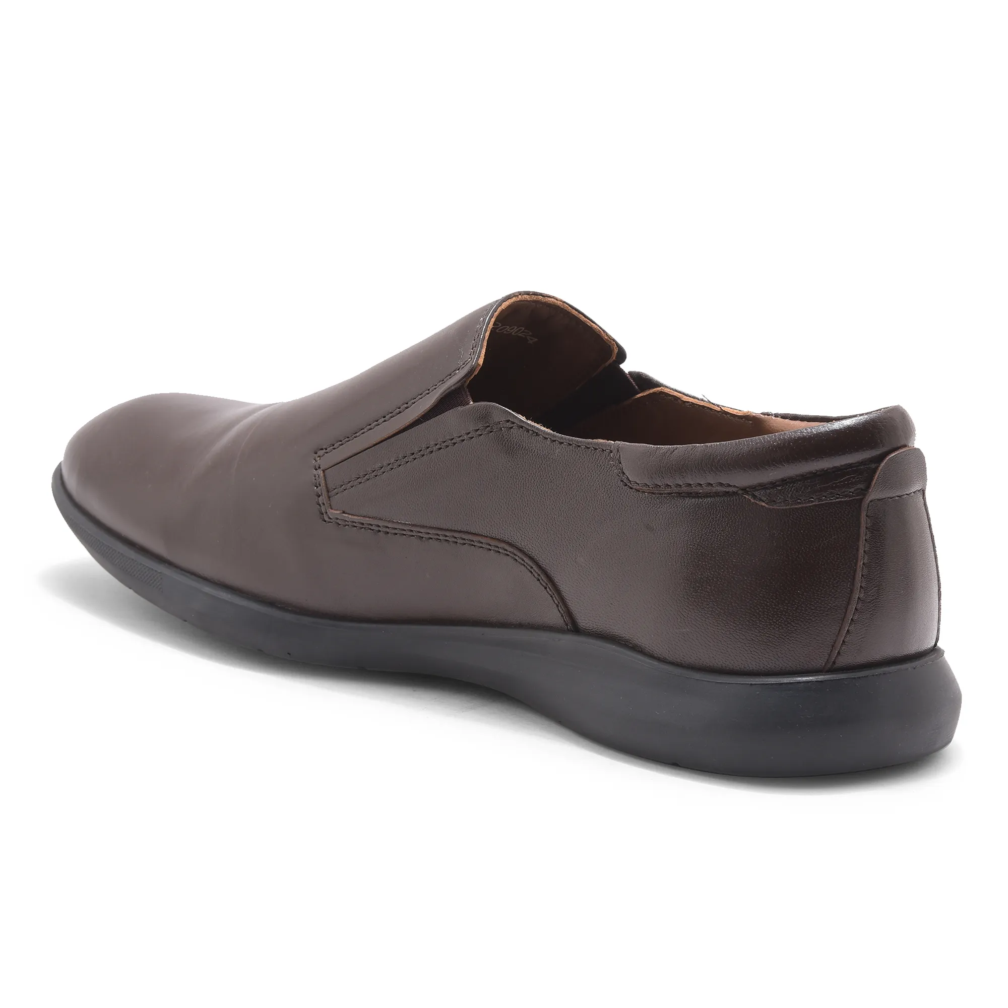 Brown Softy Leather Slip On Shoes For Men - Thumbnail 7