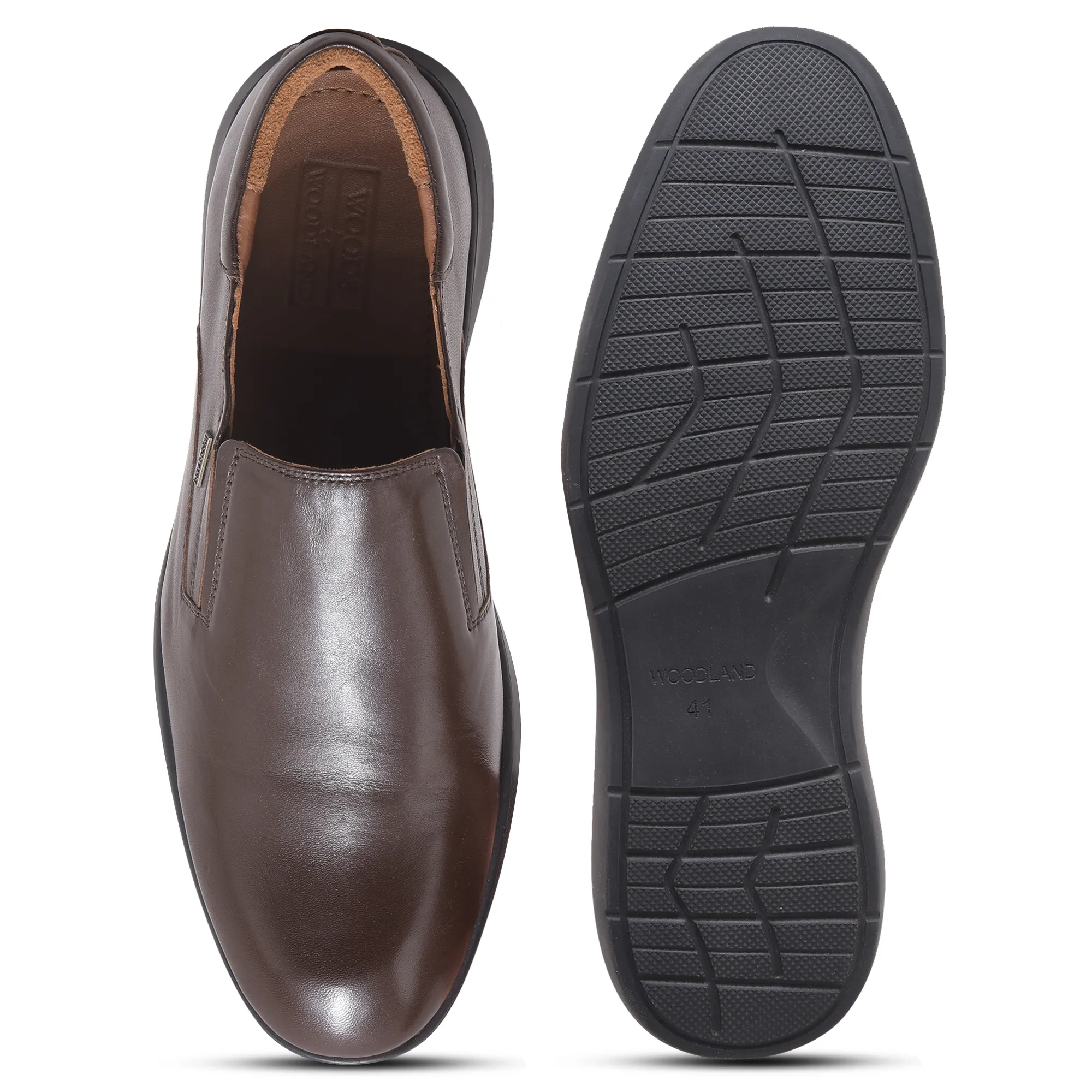 Brown Softy Leather Slip On Shoes For Men - Thumbnail 9