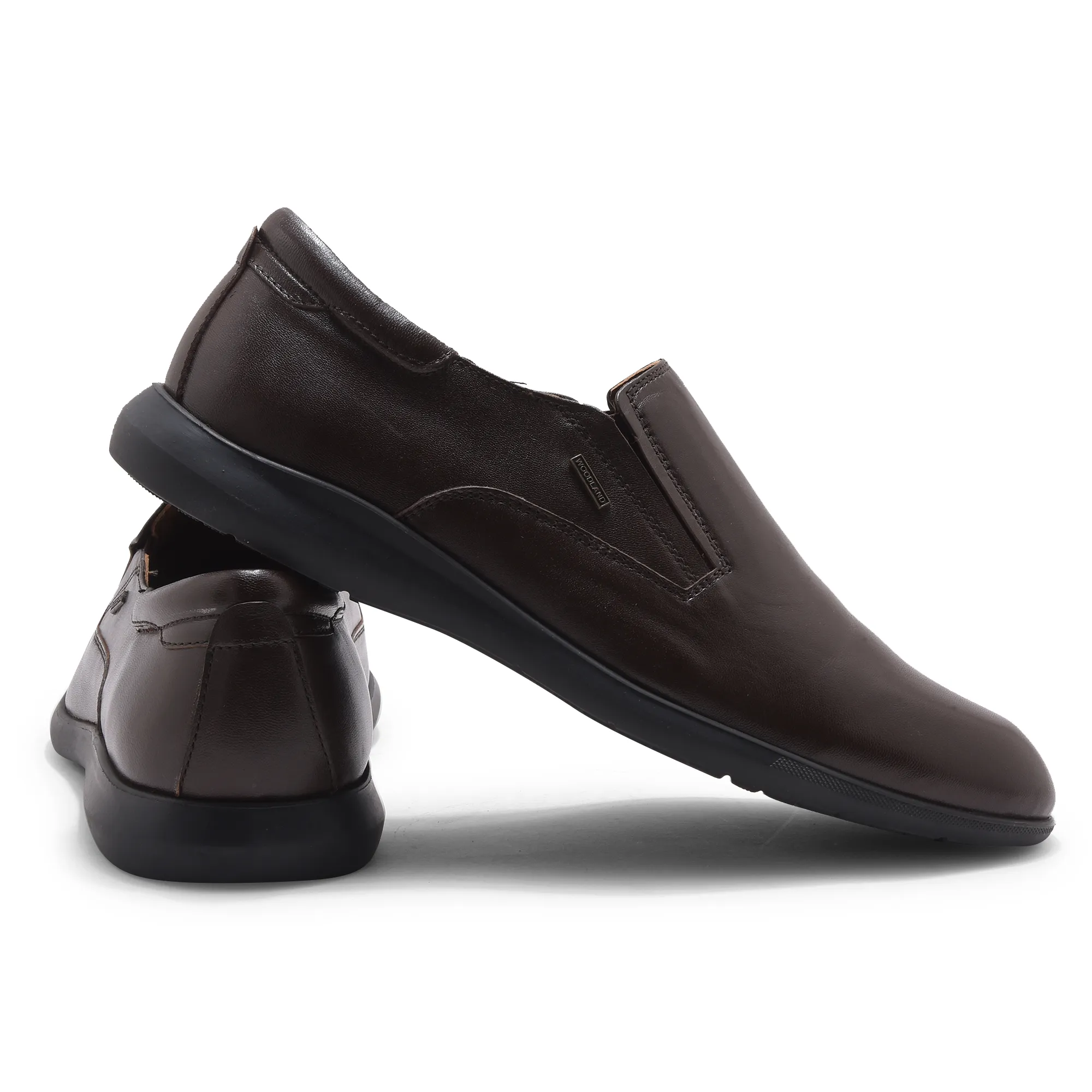 Brown Softy Leather Slip On Shoes For Men - Thumbnail 11