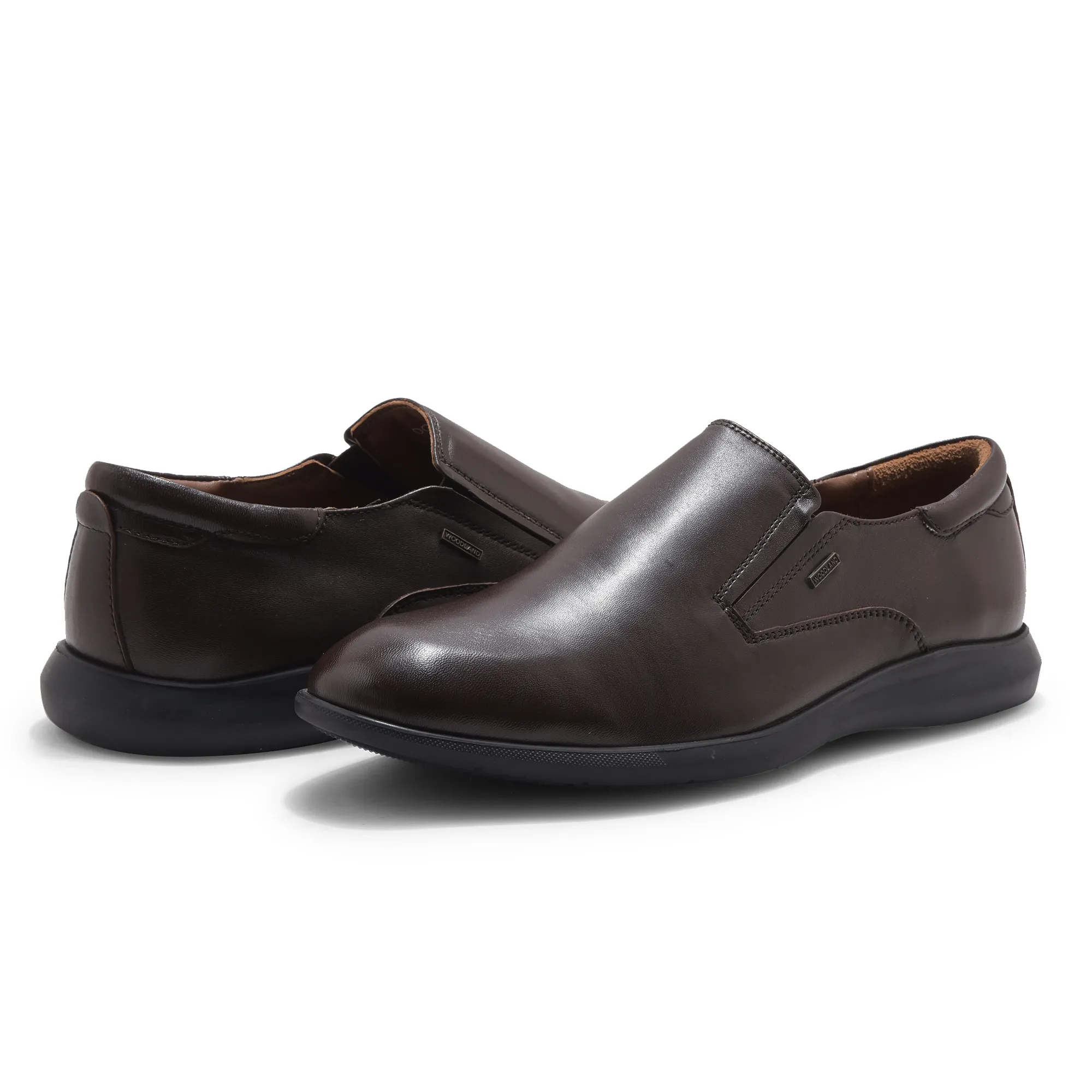 Brown Softy Leather Slip On Shoes For Men - Thumbnail 12