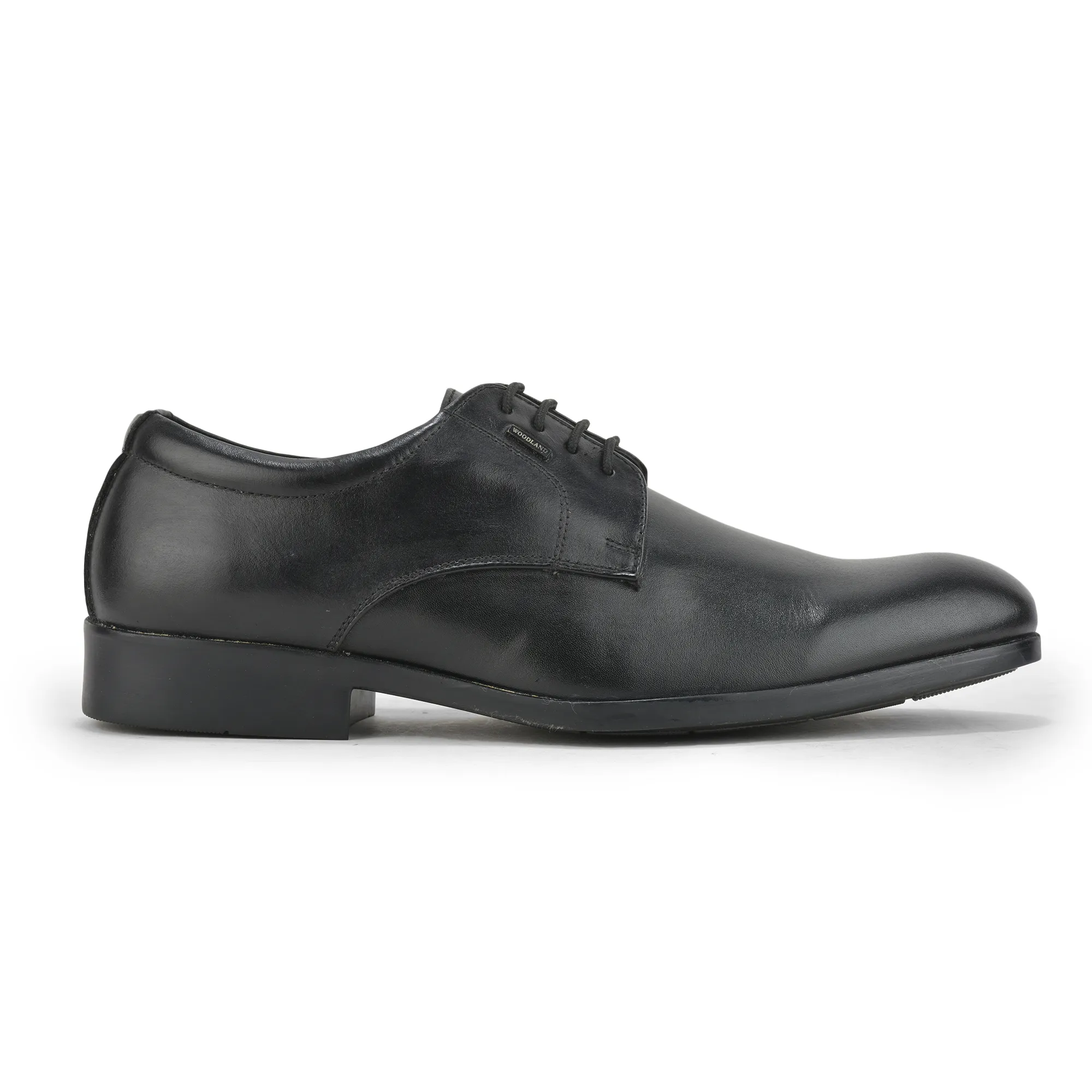 Woodland Men's Black Signature Classic Lace Shoes - Thumbnail 2